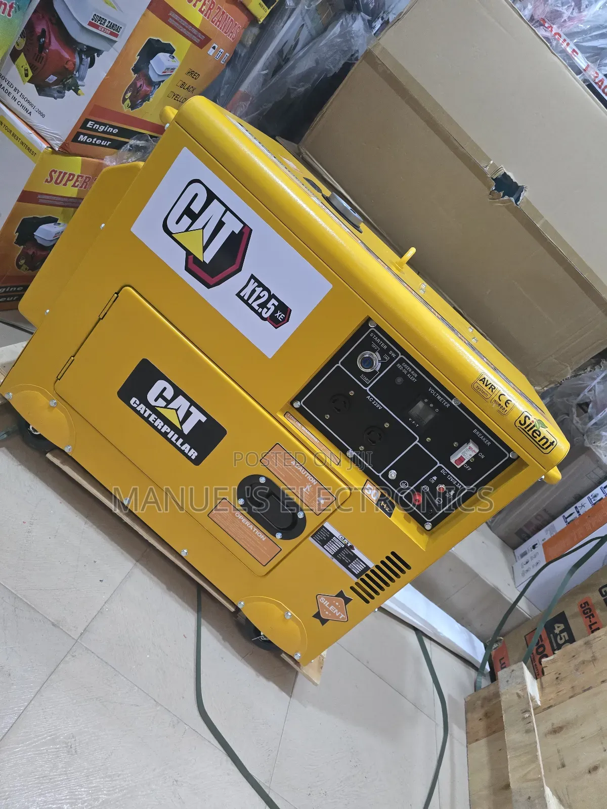 Soundproof Diesel Generator Cat 10.5kva 100% Copper Coil
