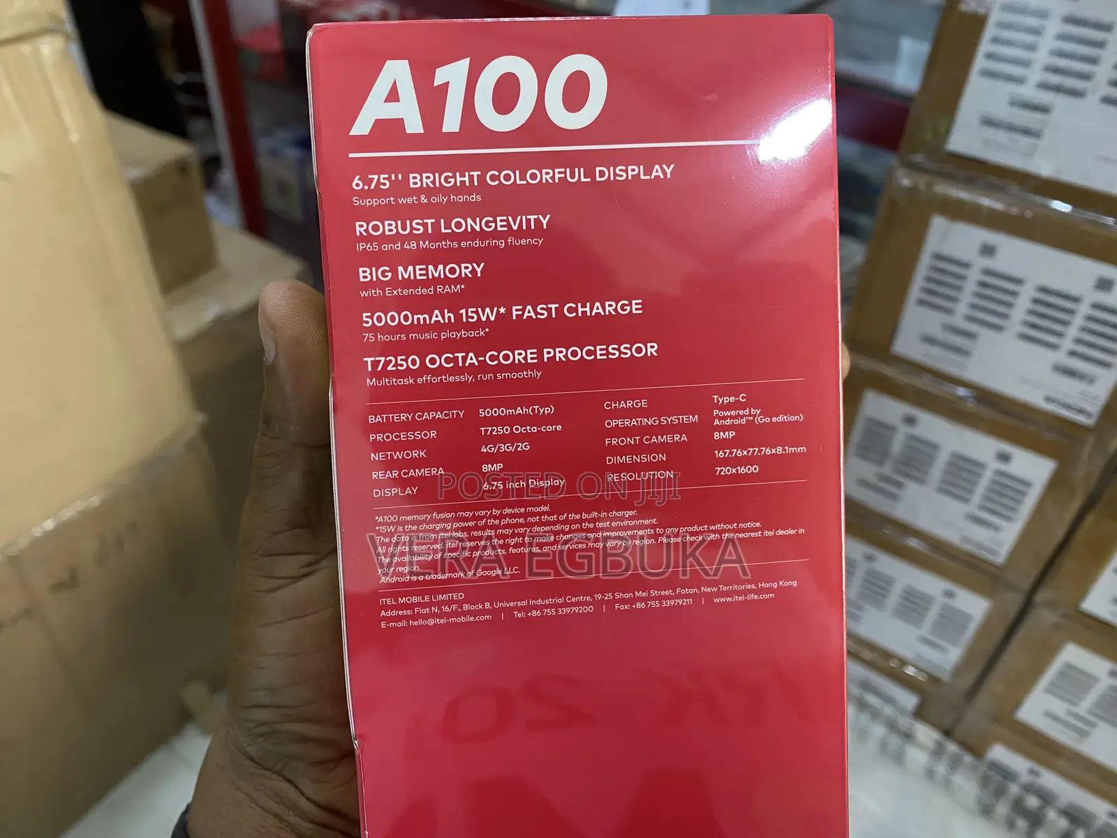 New Itel A100 128 GB