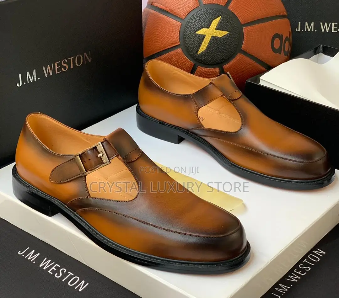 J.M Weston Quality Luxury Men Genuine Leather Shoe
