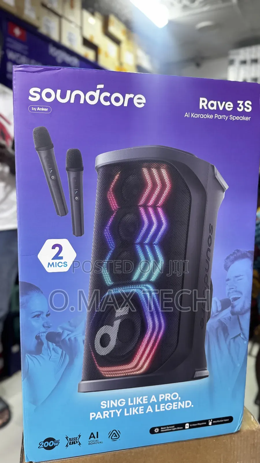 Anker Soundcore Rave 3 Al Karaoki Party Speaker