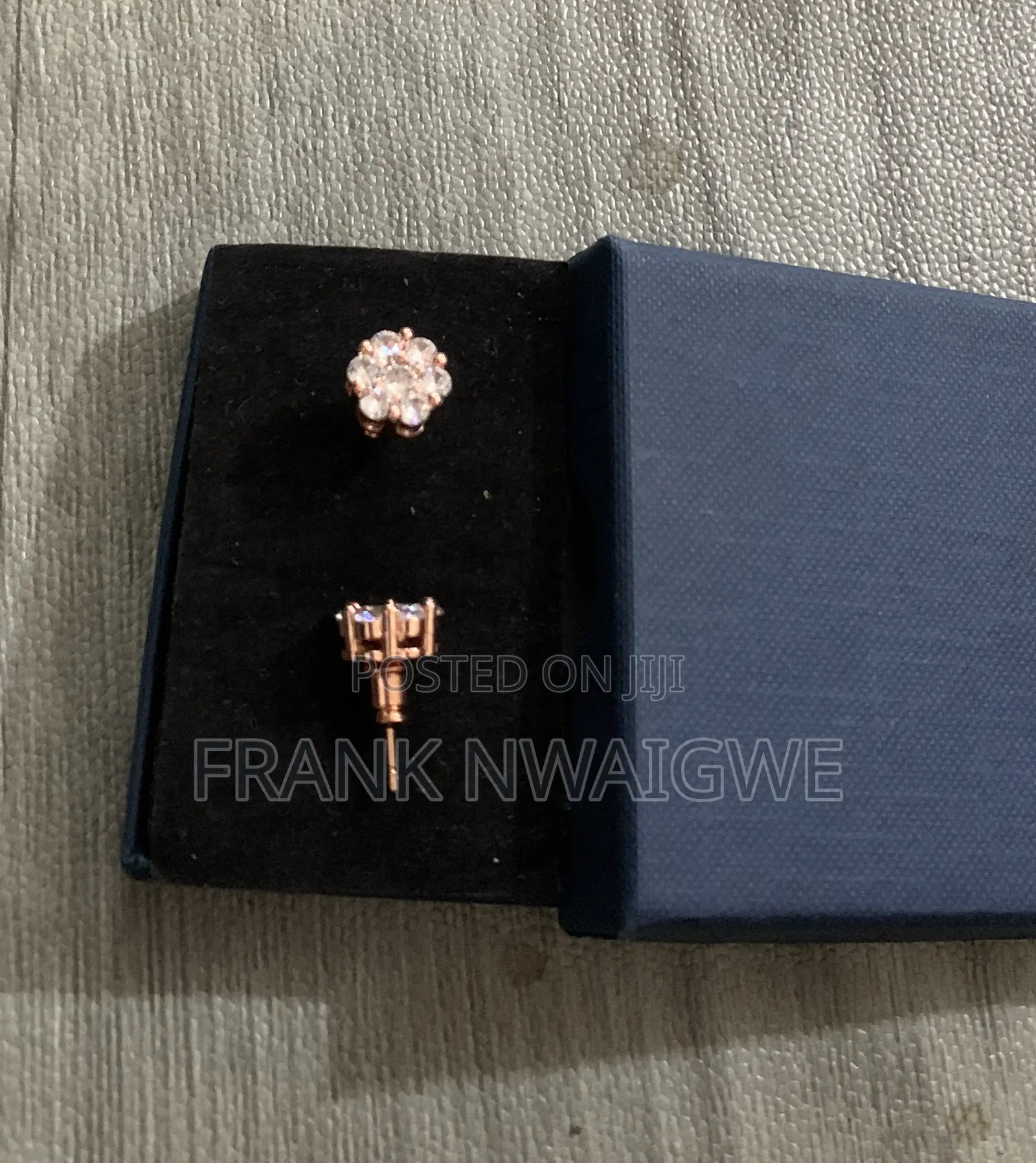 Rose Gold Cubic Zirconia Earrings
