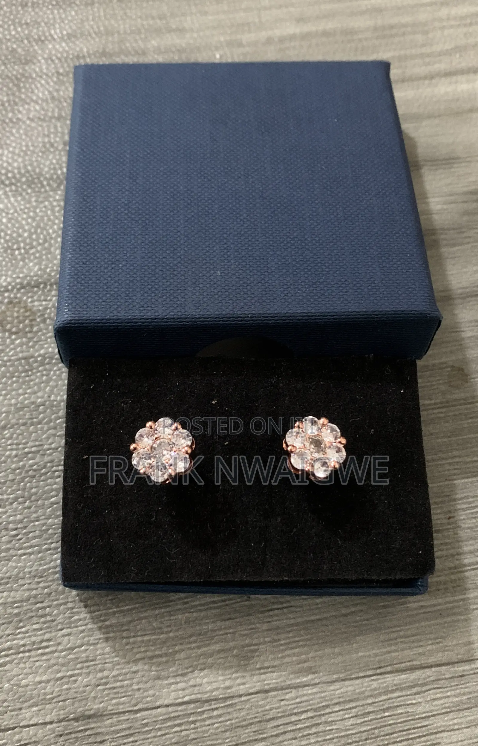 Rose Gold Cubic Zirconia Earrings