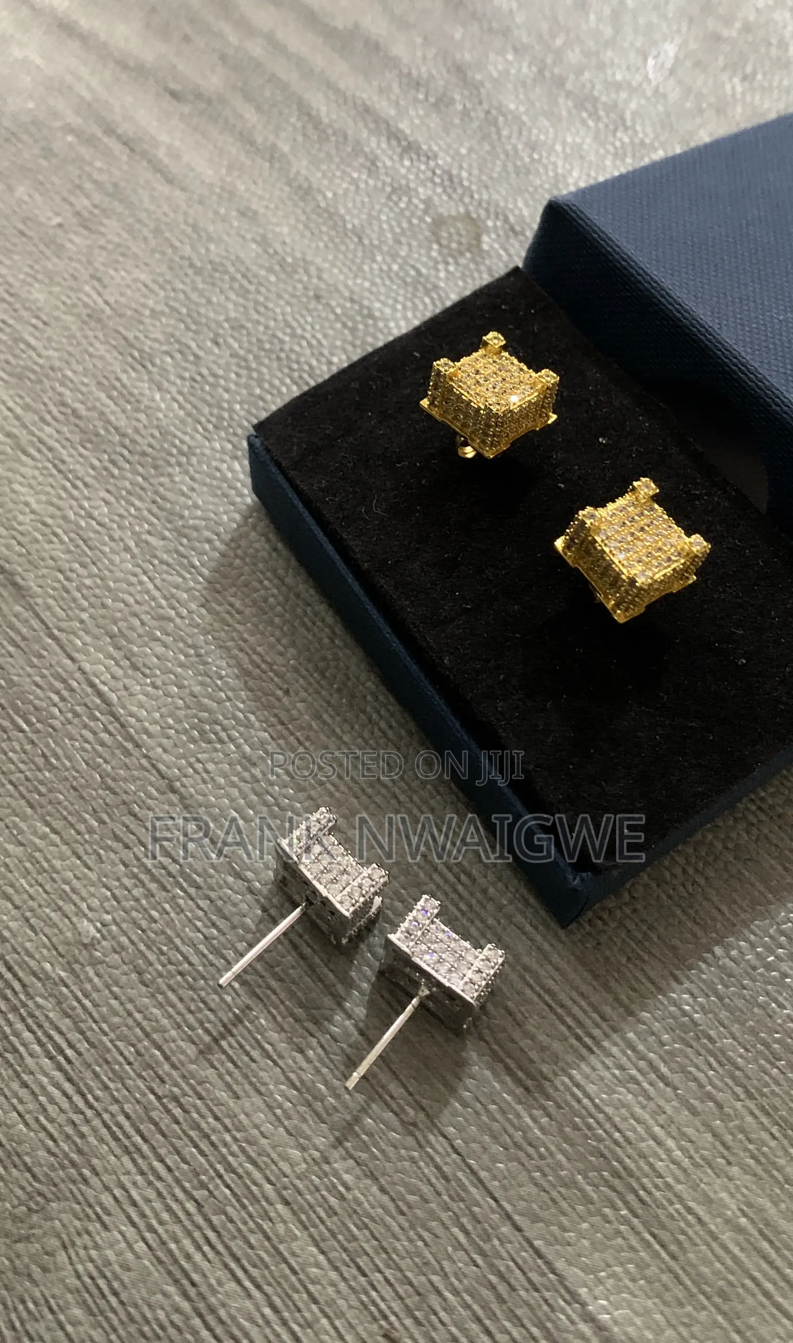 Quality Cubic Zirconia 24karat Plated Earrings