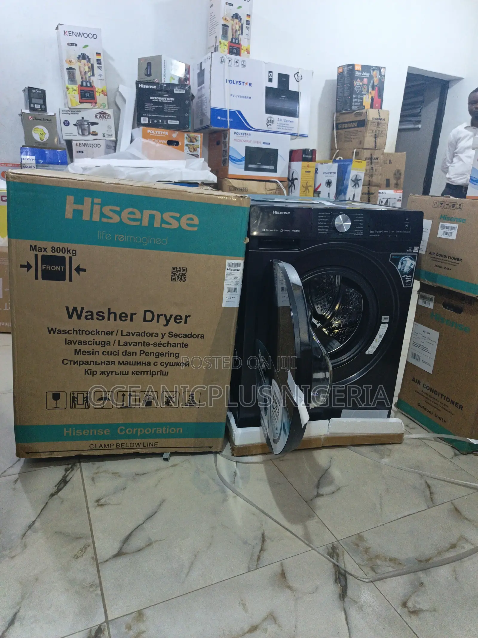Time Saving Hisense 10.5kg Wash 6kg Dry Washing Machine(Wm1043bt-Wd3s)