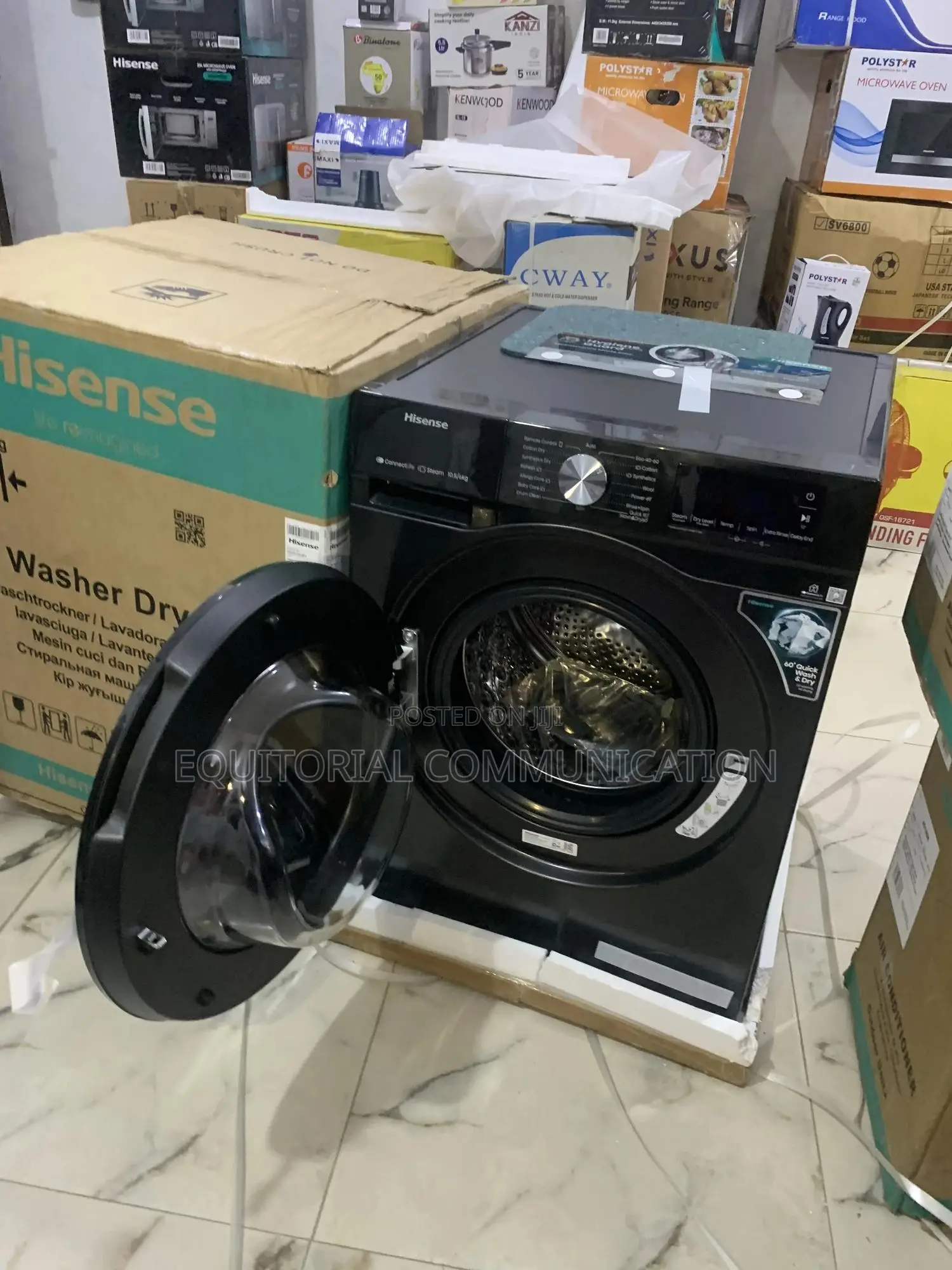 Wd3s1043bt by Hisense – High Capacity Smart Washer Dryer