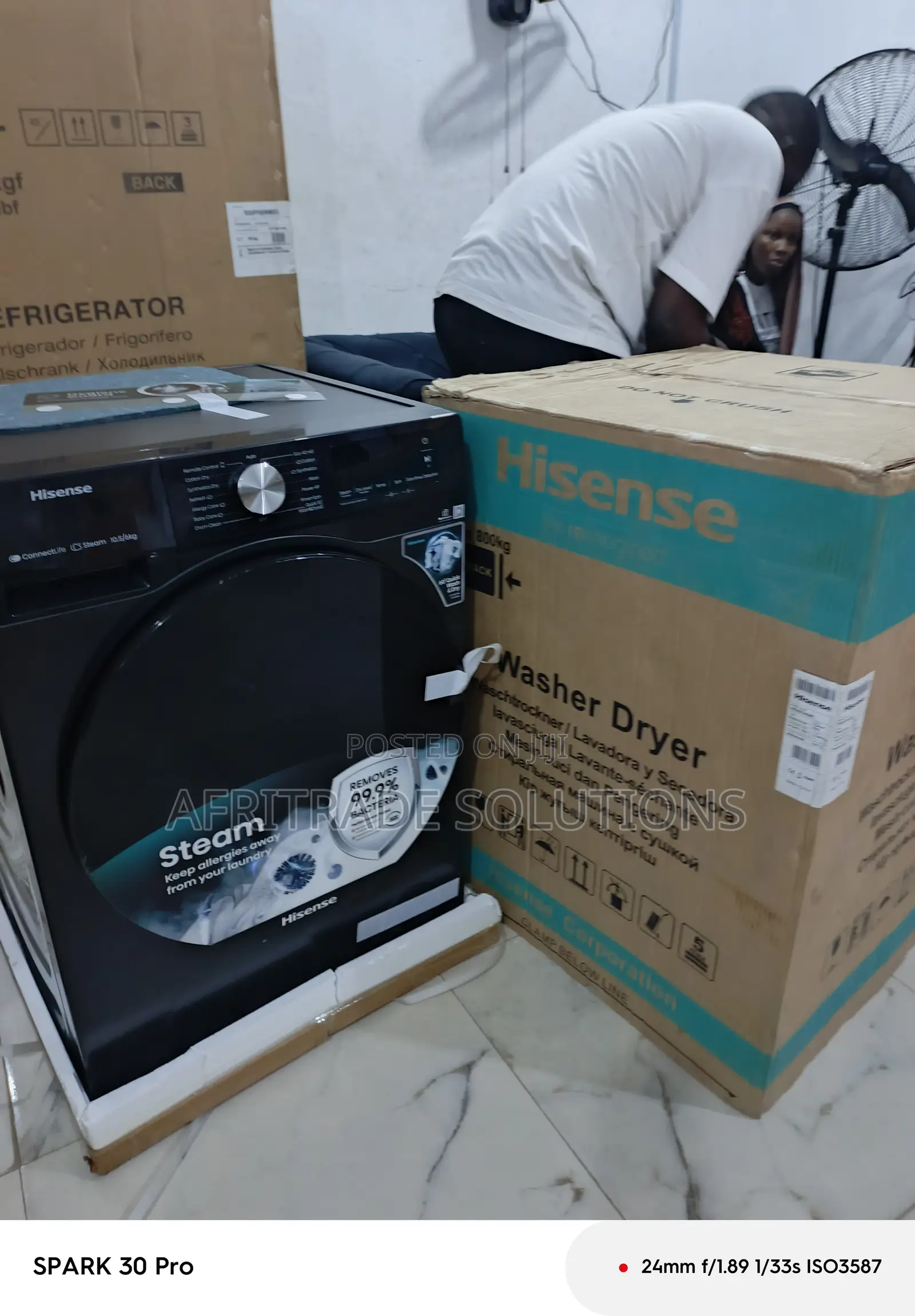 Hisense Inverter Washer-Dryer – A+ Energy 1400 RPM Spin