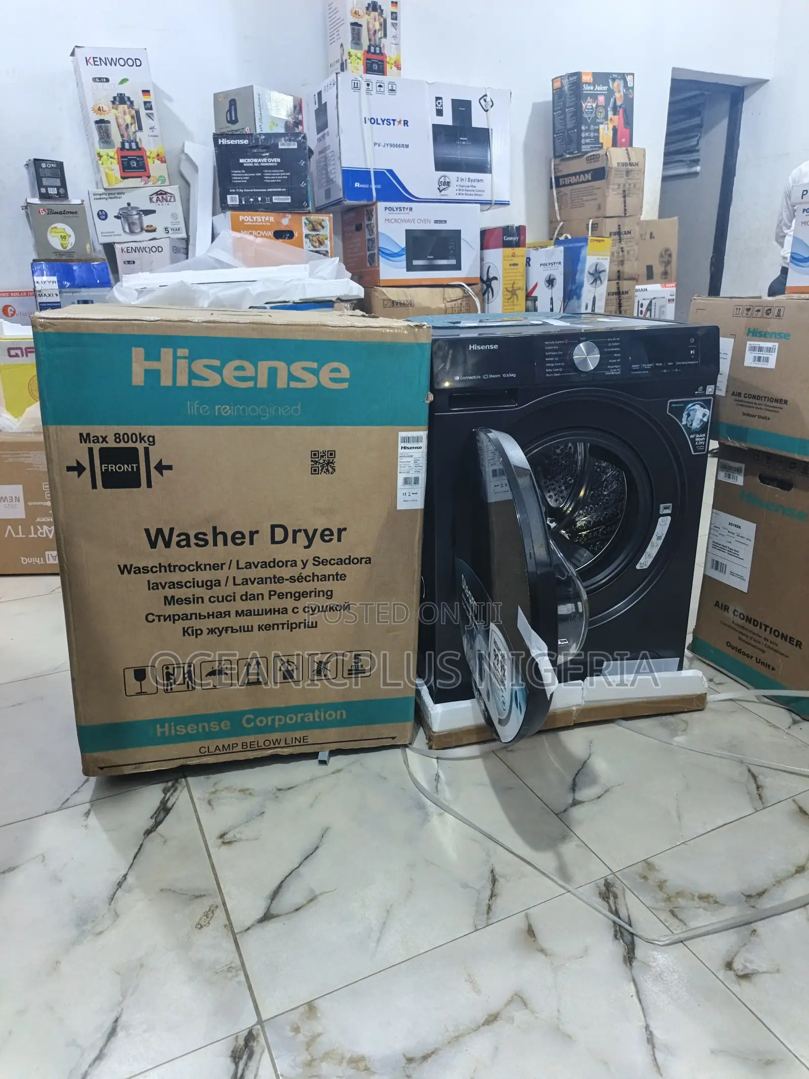 Safe Design Hisense 10.5kg Wash 6kg Dry Washing Machine(Wm1043bt-Wd3s)