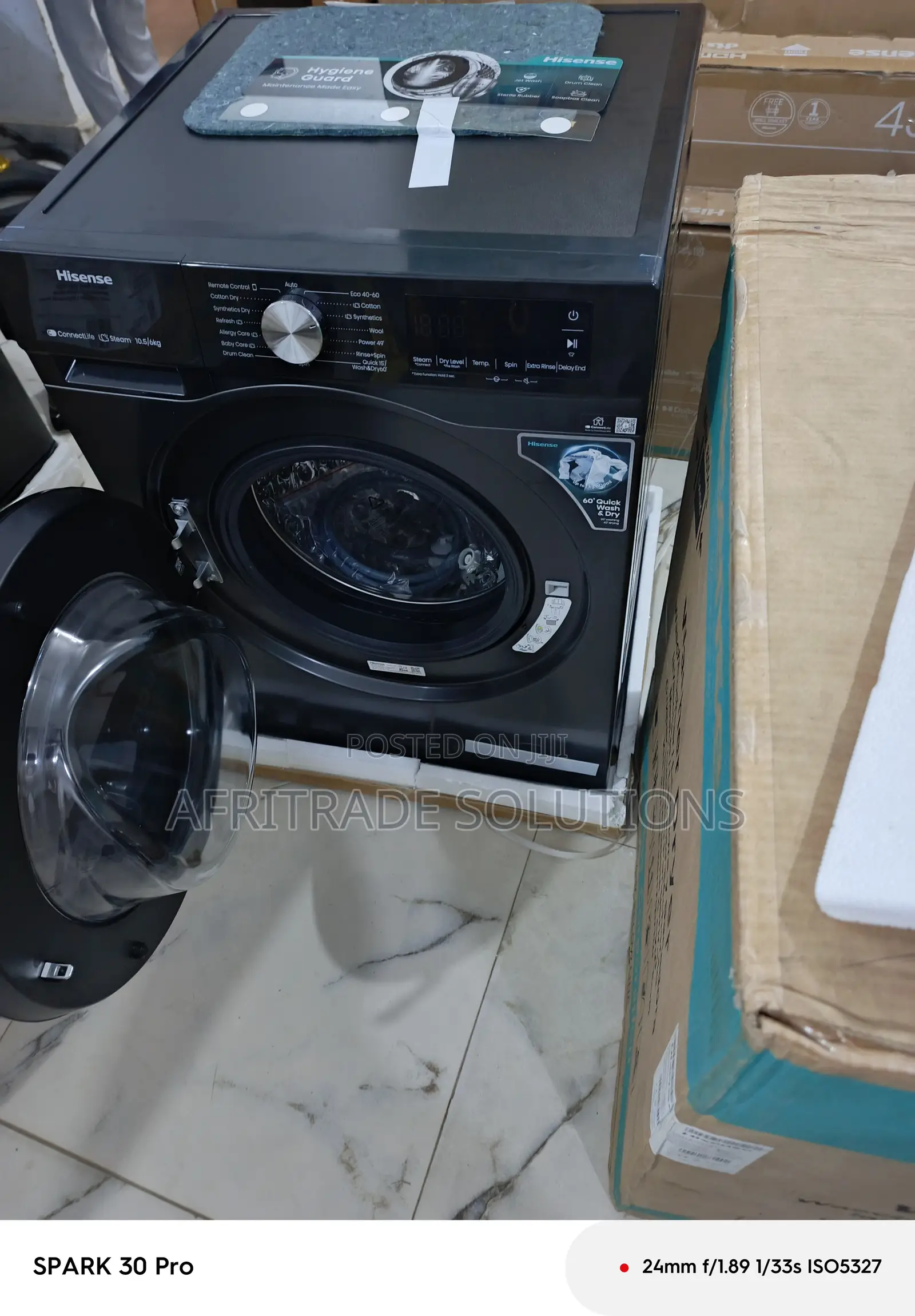 Hisense 10kg Wash Dry – Compact Design, Maximum Capacity