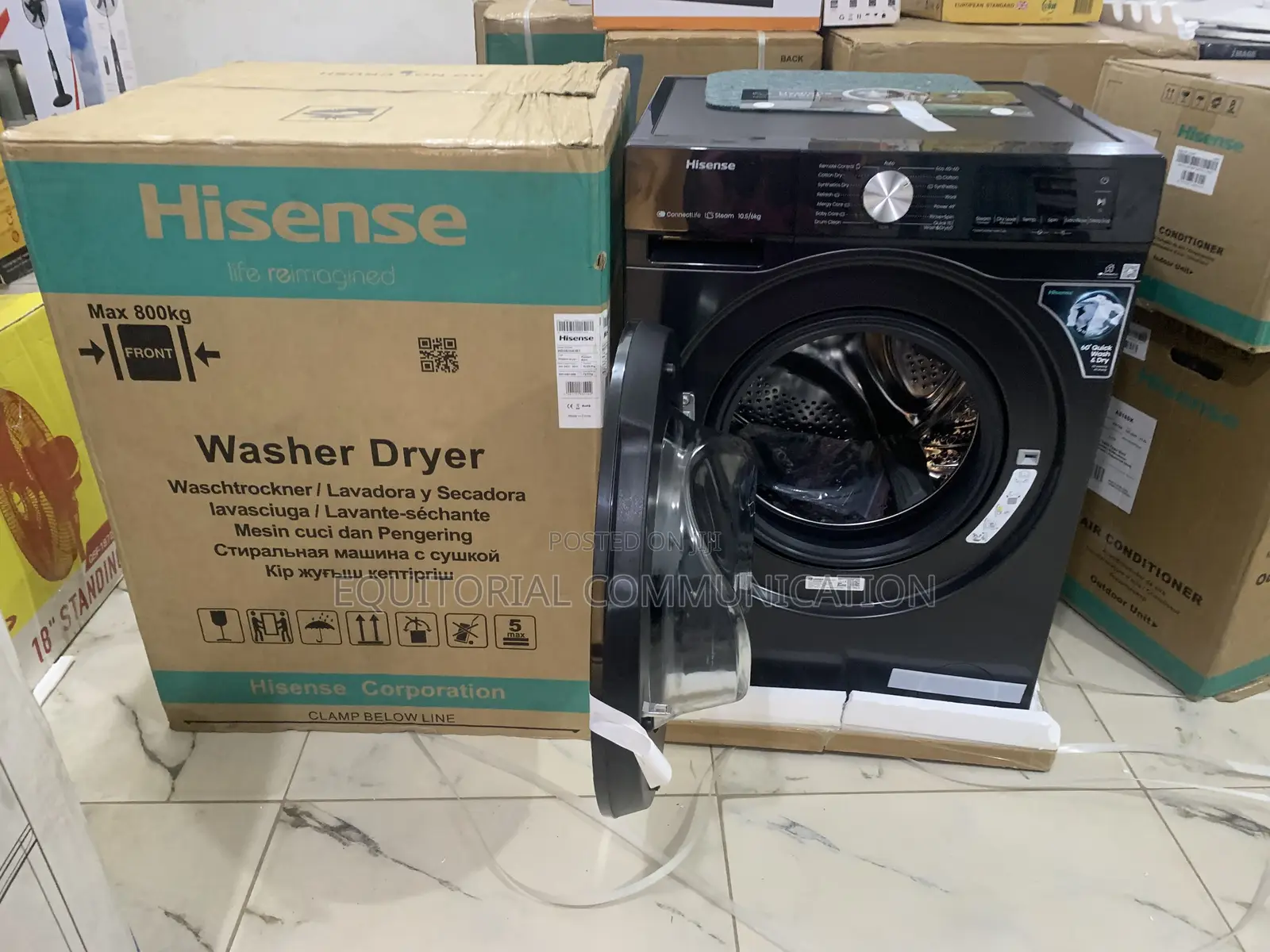 10kg Hisense Wash and Dryer Automatic Washing Machine