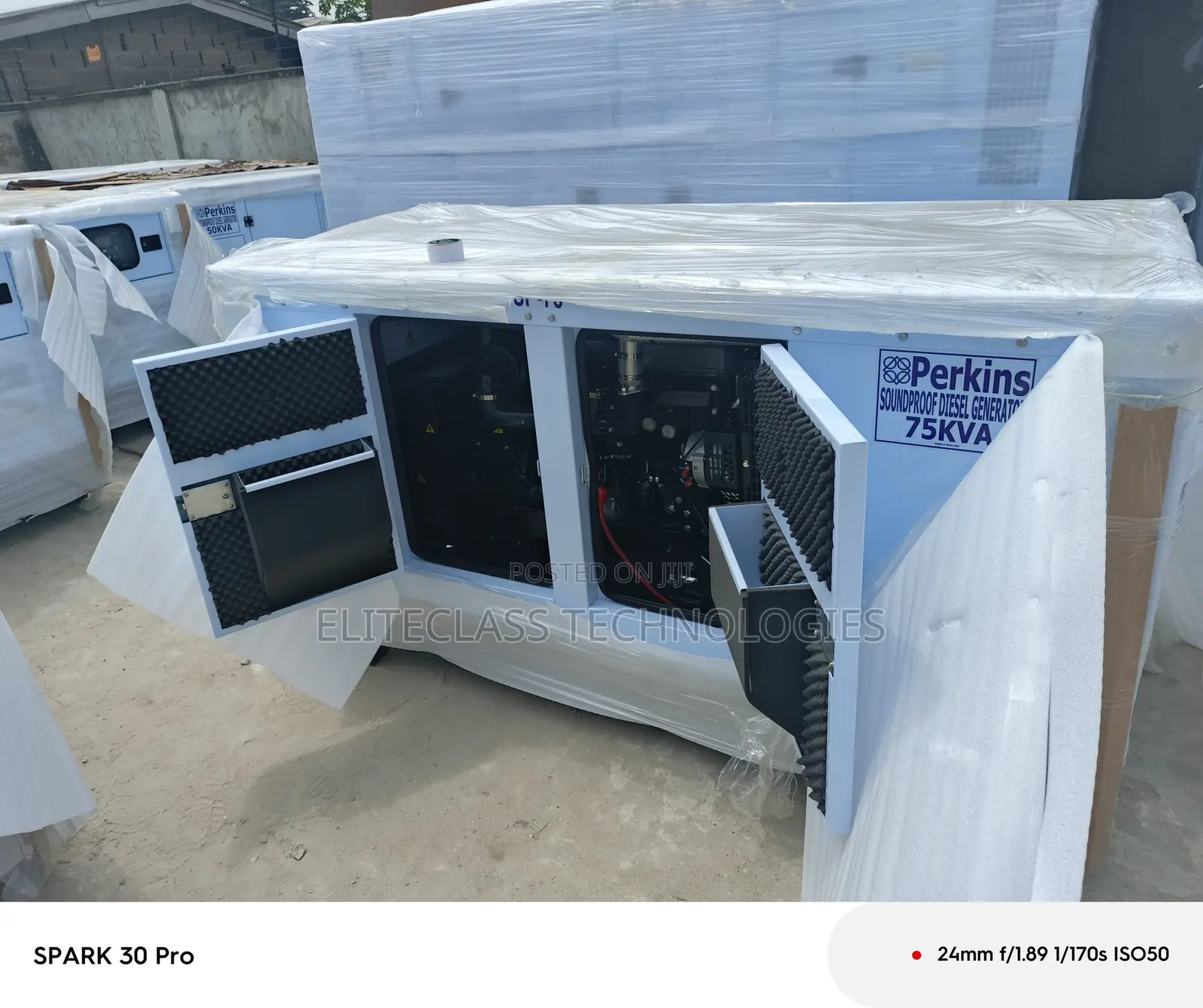 75kva Low Emission Perkins Soundproof Generator