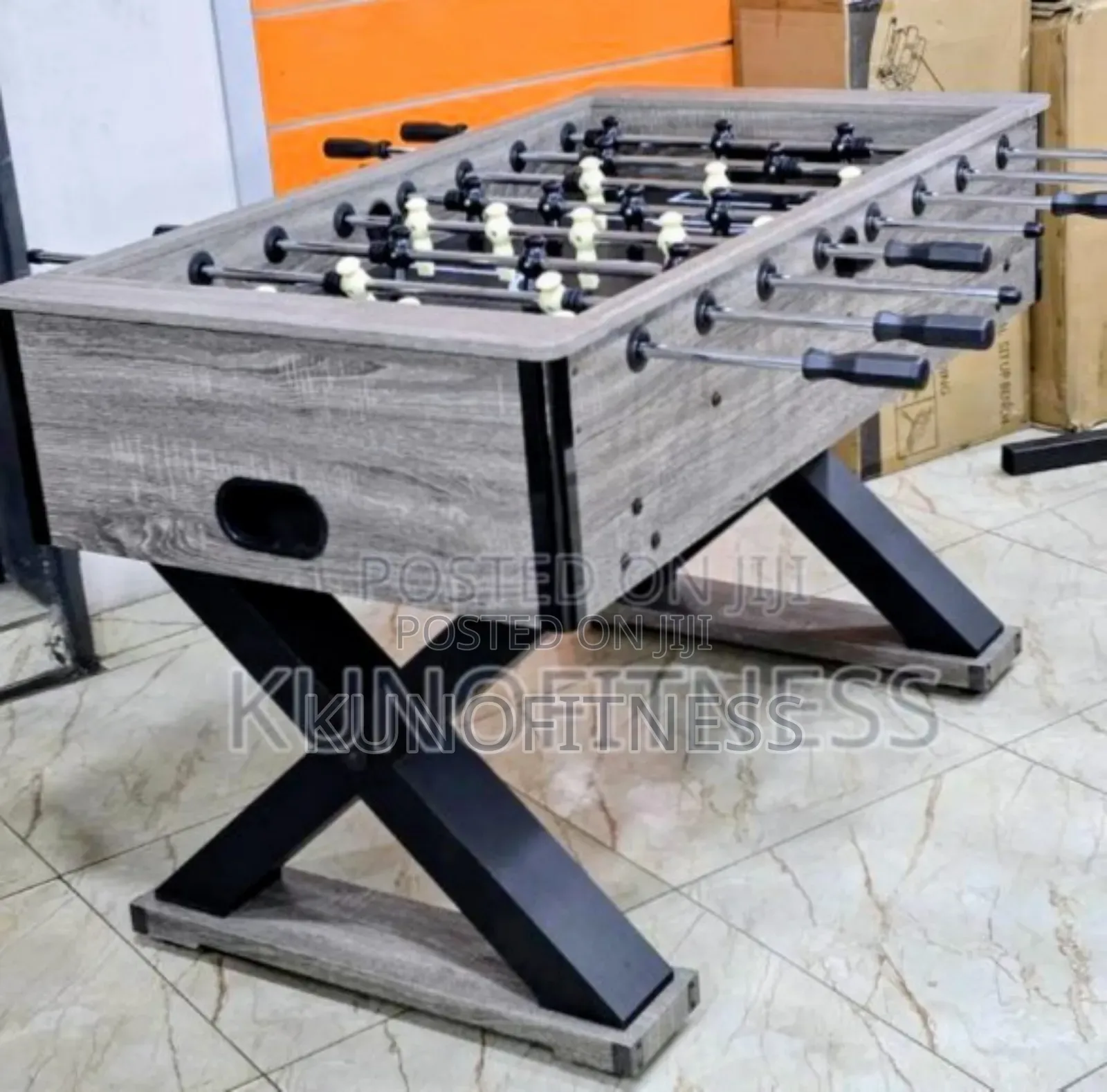 5ft Soccer Table With Crossed Legs – Durable Foosball Game Table