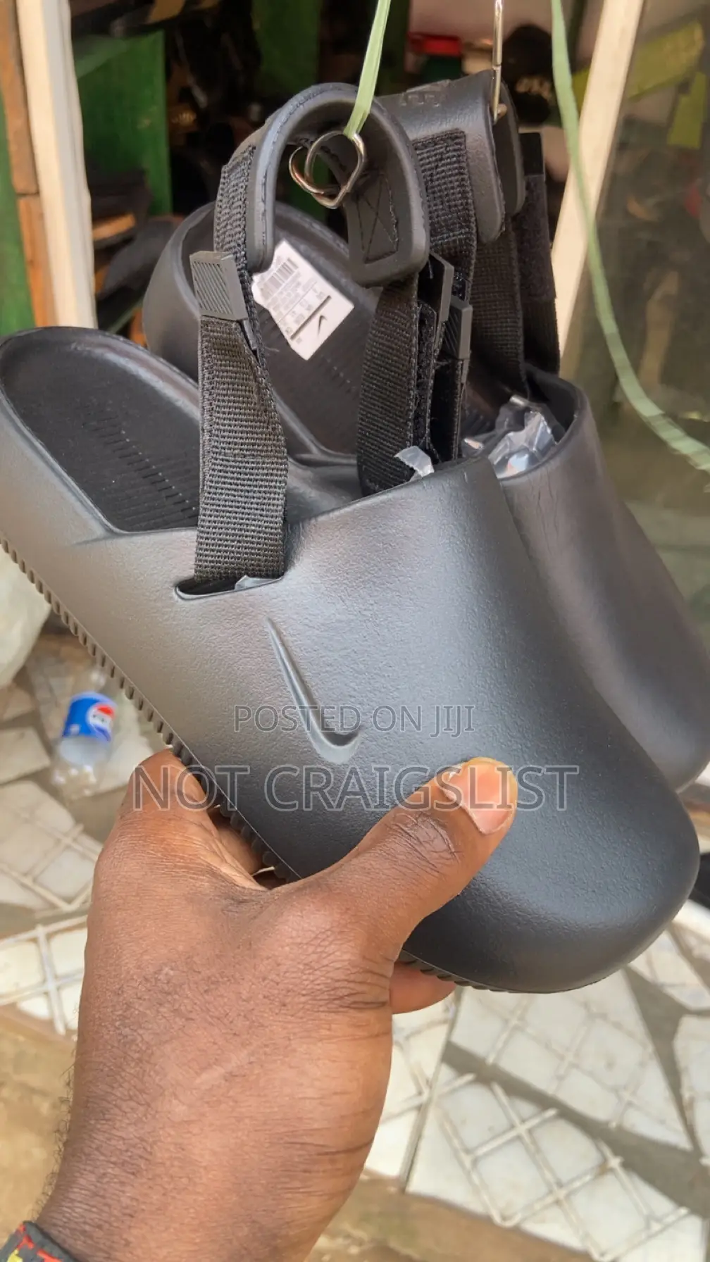 Black Nike Crocs Clogs - Calm Mule | Unisex