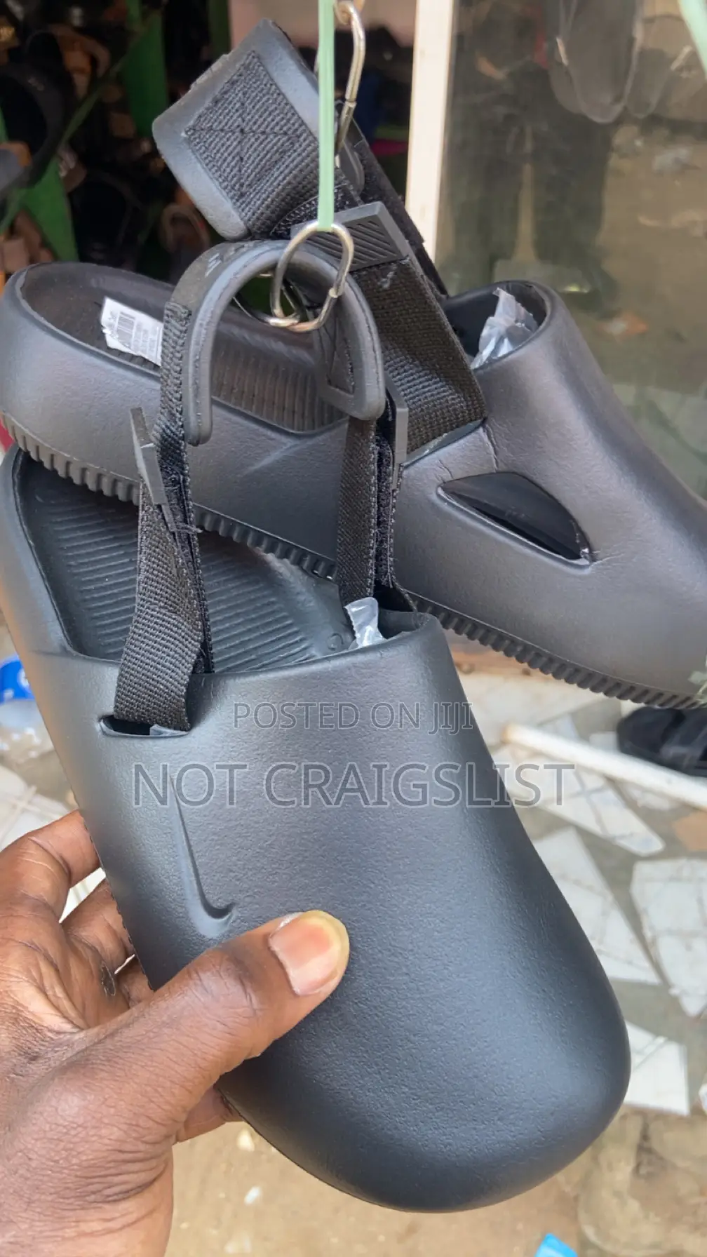 Black Nike Crocs Clogs - Calm Mule | Unisex