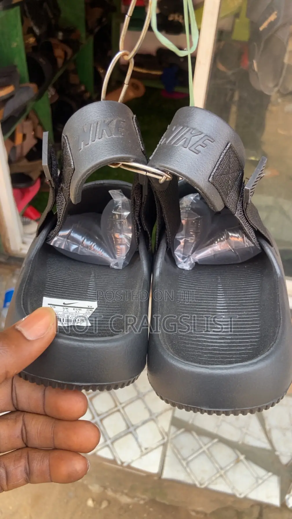 Black Nike Crocs Clogs - Calm Mule | Unisex