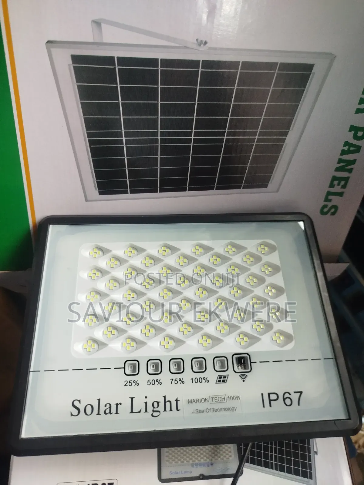 Led 100watts Solar Floodlight / Indoor Outdoor Flood Light