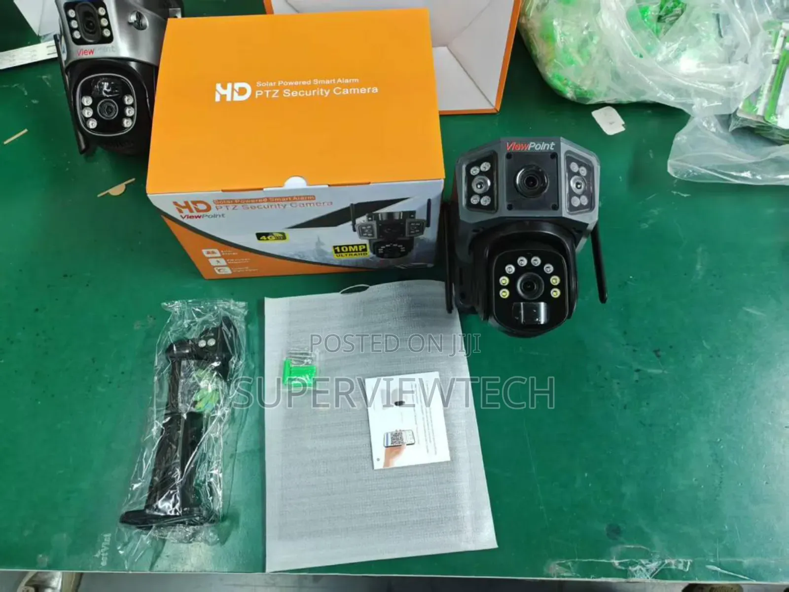 Solar CCTV Camera 360 Degrees Rotation Motion Sensor Tracking