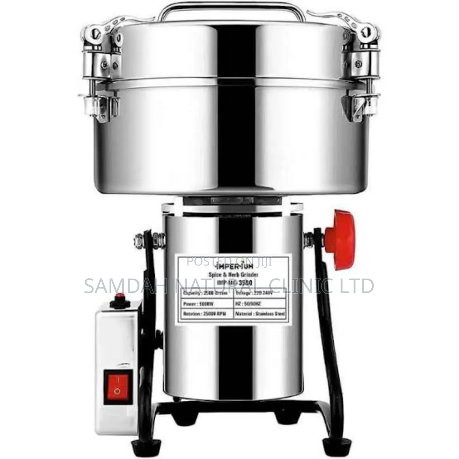 3500g Commercial Electric Grain Grinder Mill High Speed Herb.