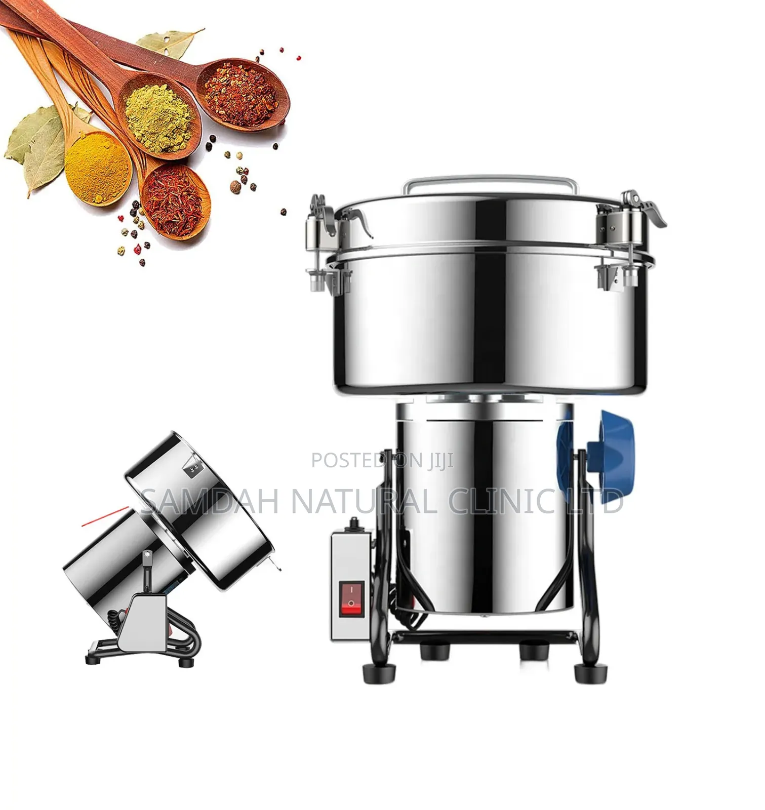 3500g Commercial Electric Grain Grinder Mill High Speed Herb.