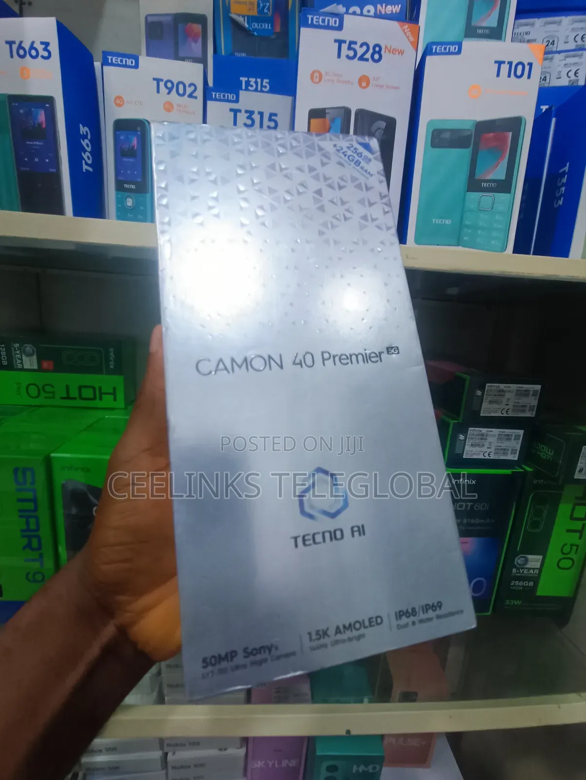 New Tecno Camon 40 Premier 256 GB Black