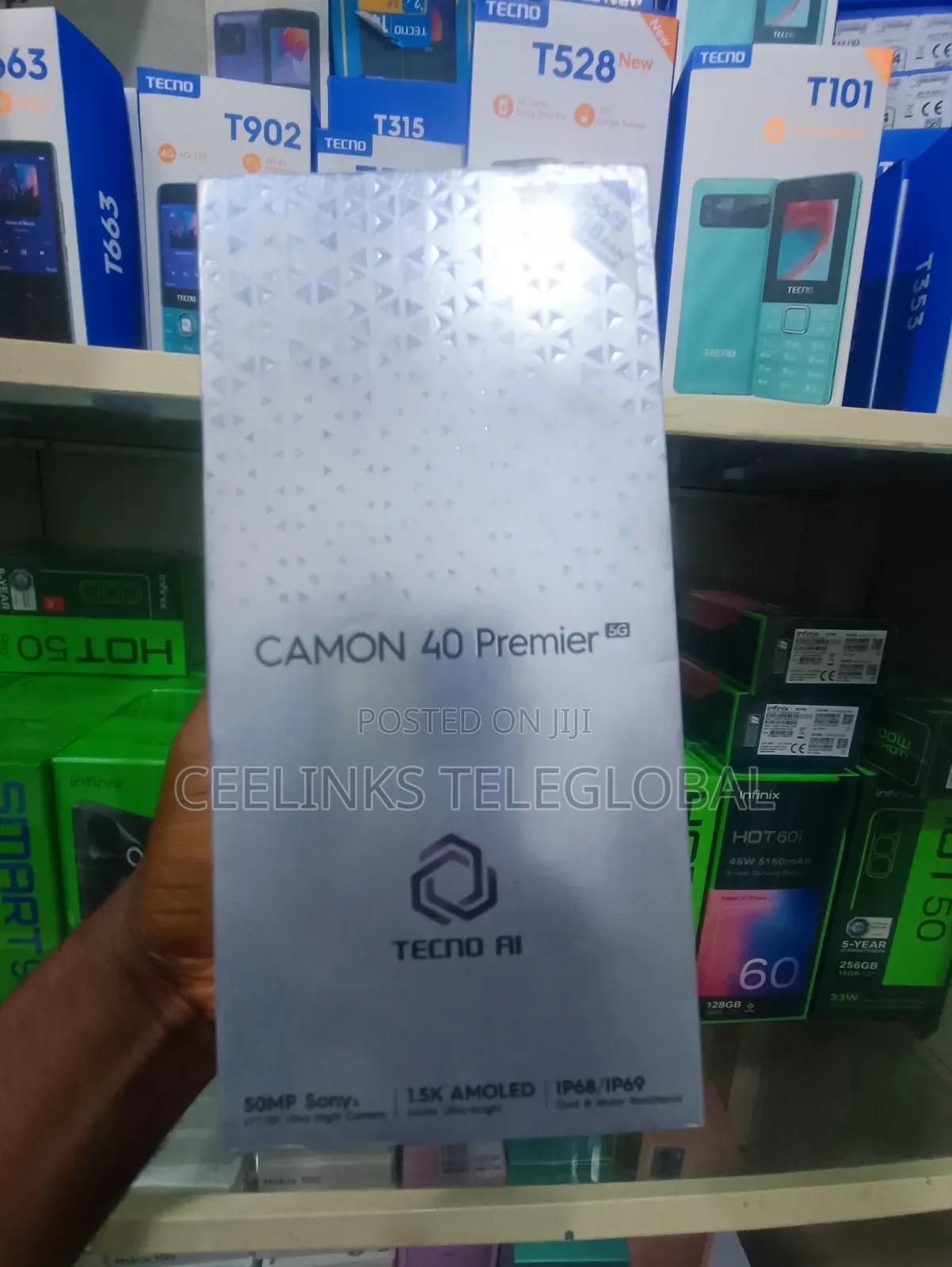 New Tecno Camon 40 Premier 256 GB Black