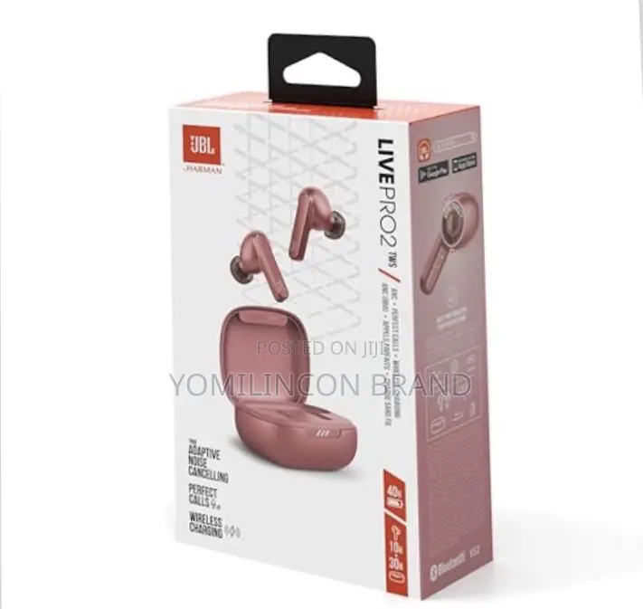 JBL Live Pro 2 TWS Pink - Wireless Earphones With Noise Cancelling