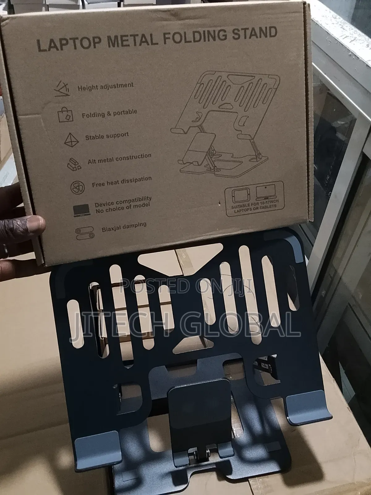 Metal Folding Laptop Stand and Phone Holder