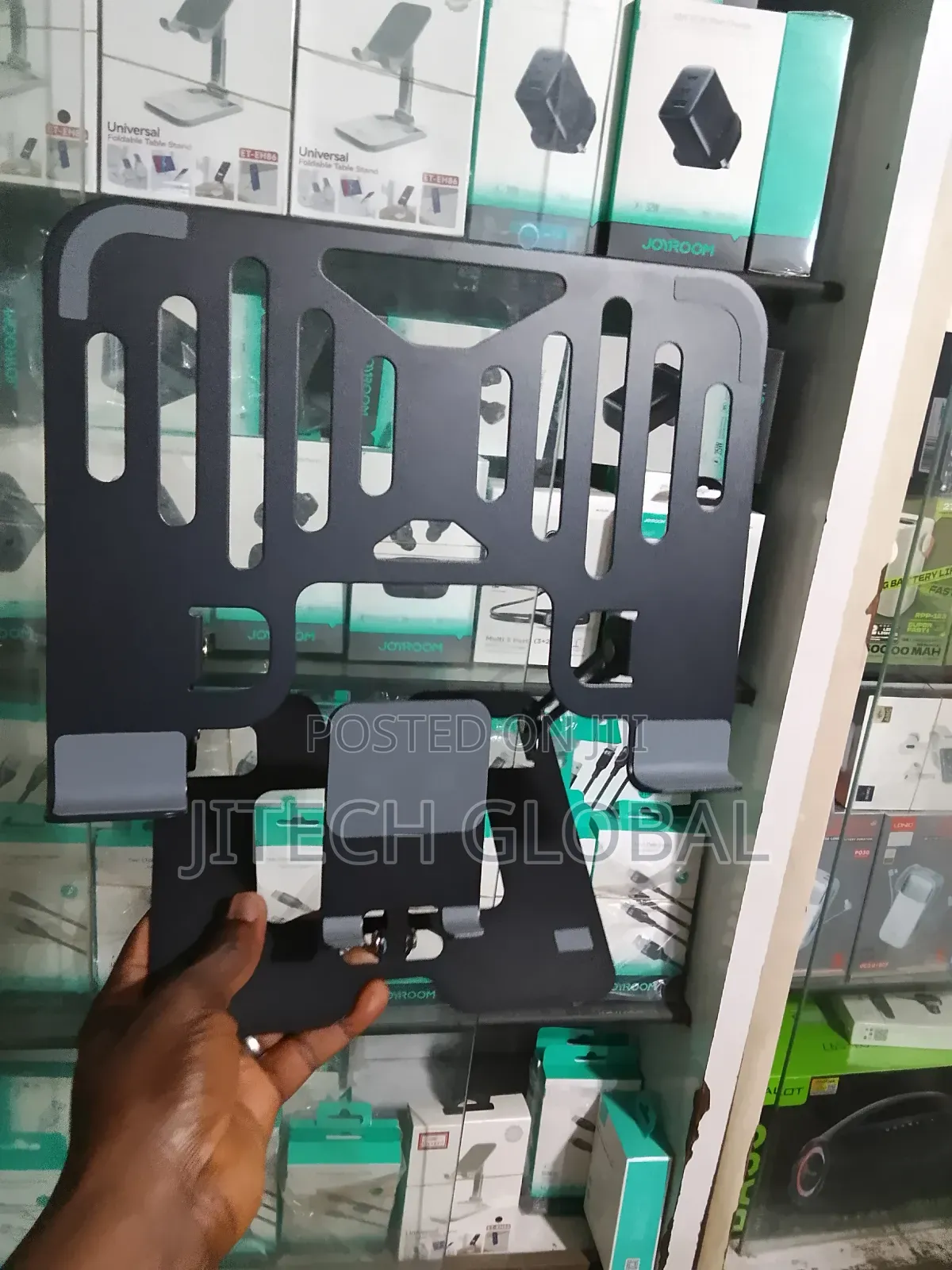 Metal Folding Laptop Stand and Phone Holder