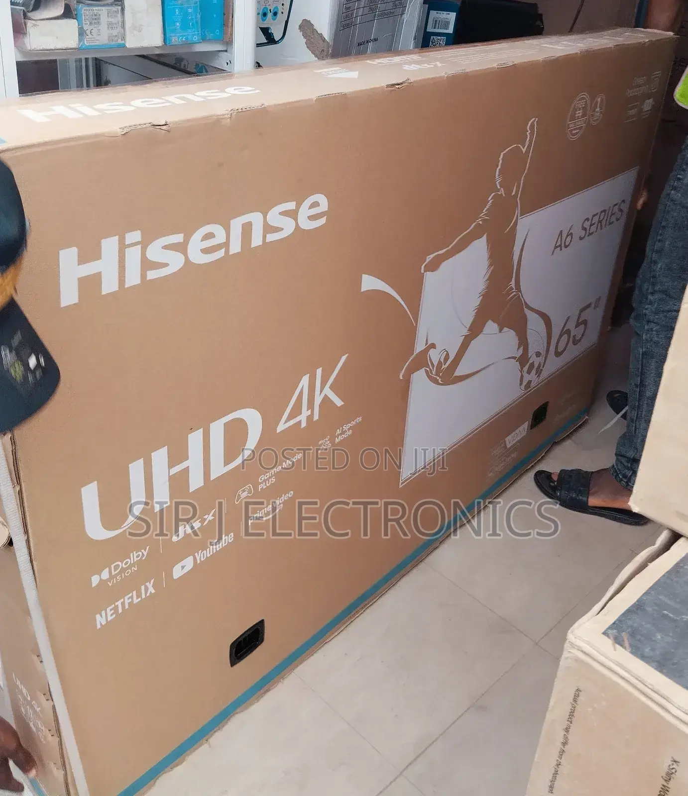 Hisense 65" 4k Uhd Smart Tv + Netflix + Youtube + Warranty (Original)