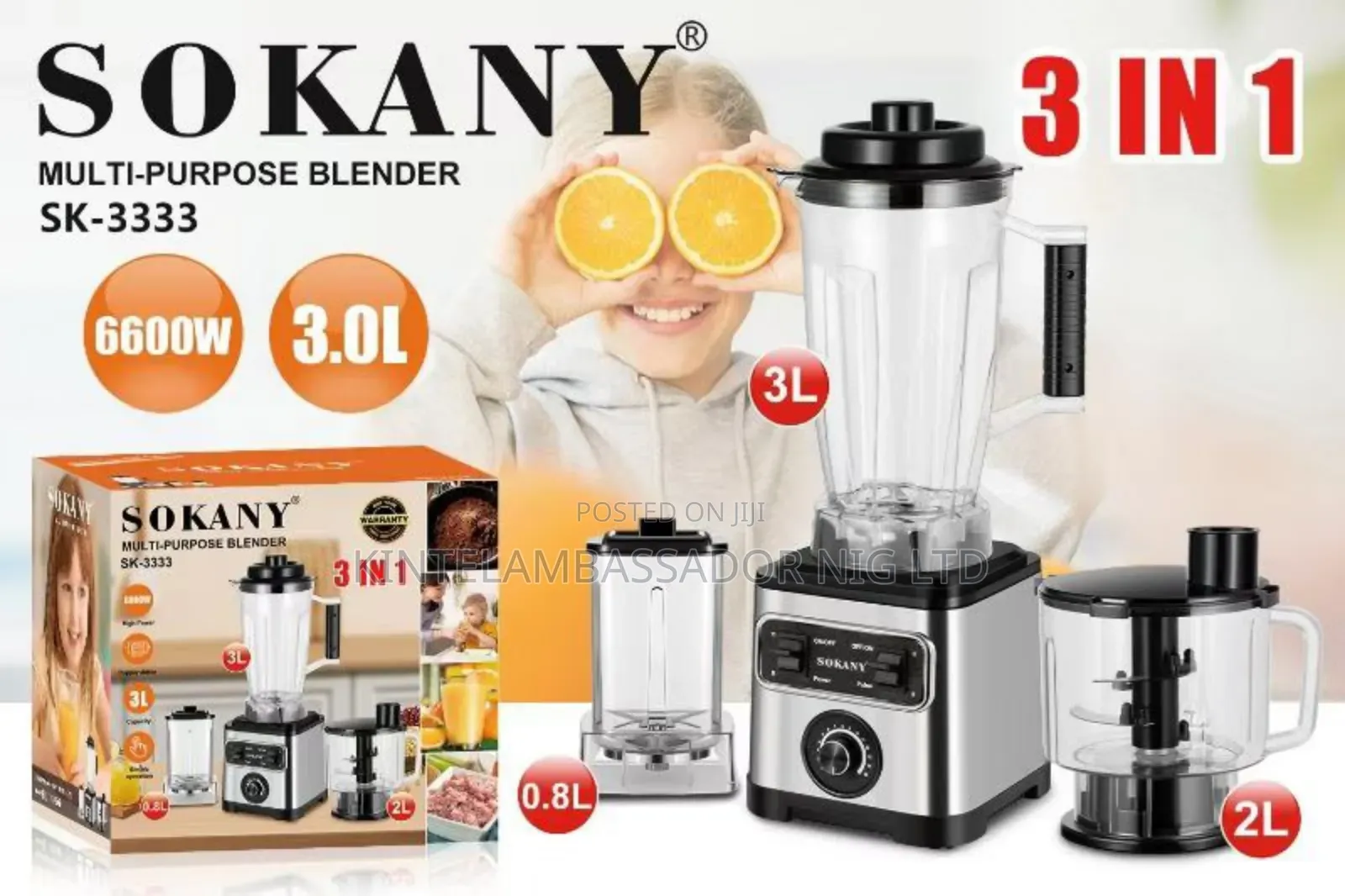 Sokanu Multi Purpose Blender 3 in 1