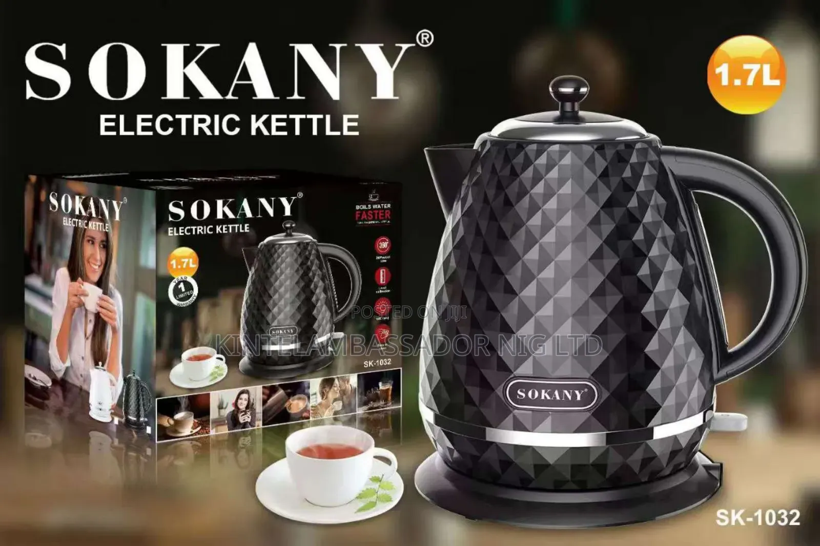 Soakny Electric Kettle - 1.7 Litres