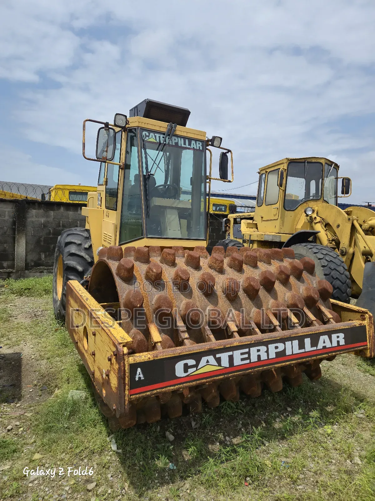 A Caterpillar Padfoot Roller Drum and Tyre