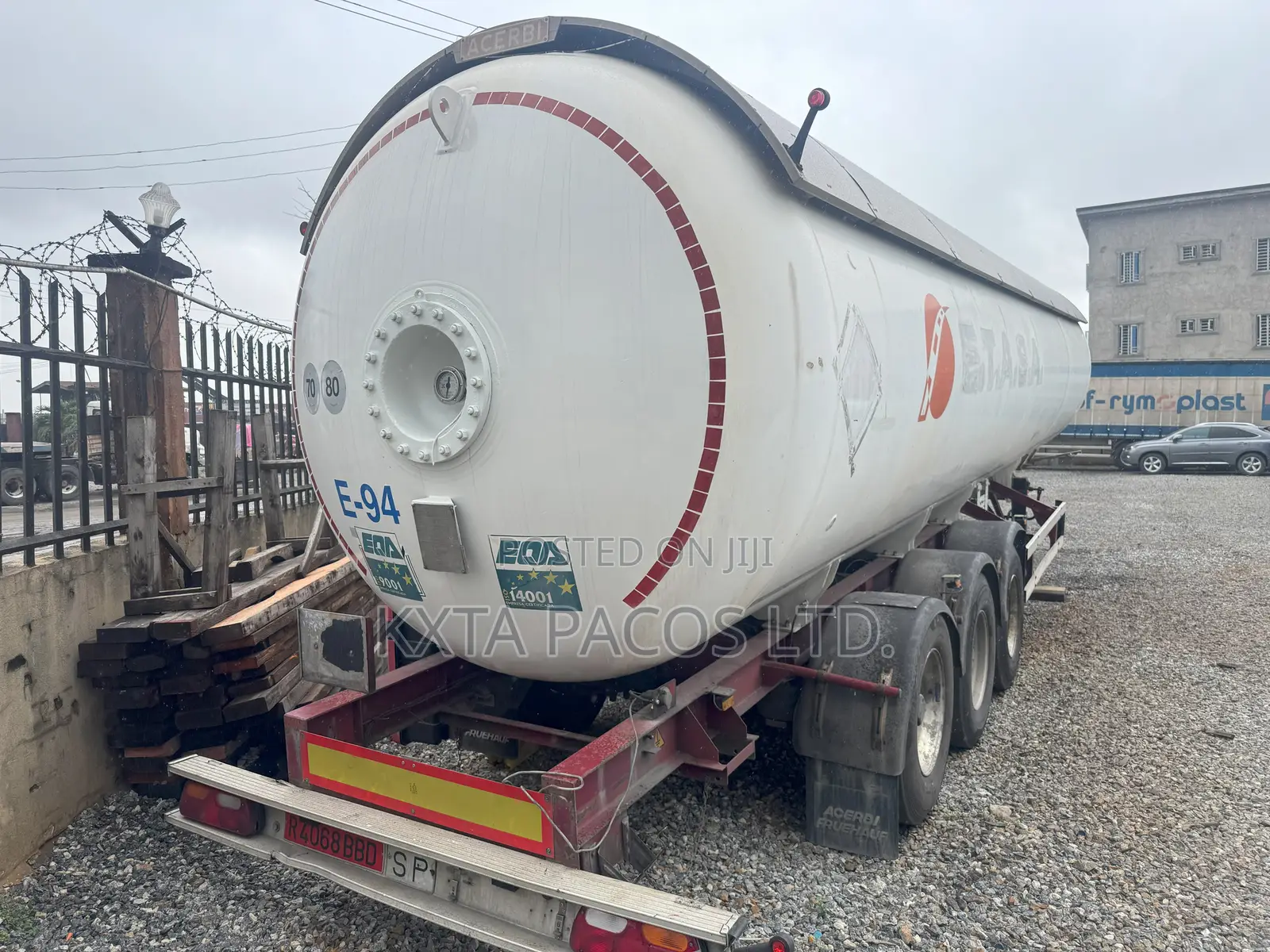 Gas Tank Trailer 25tons Lpg Bridger 2010