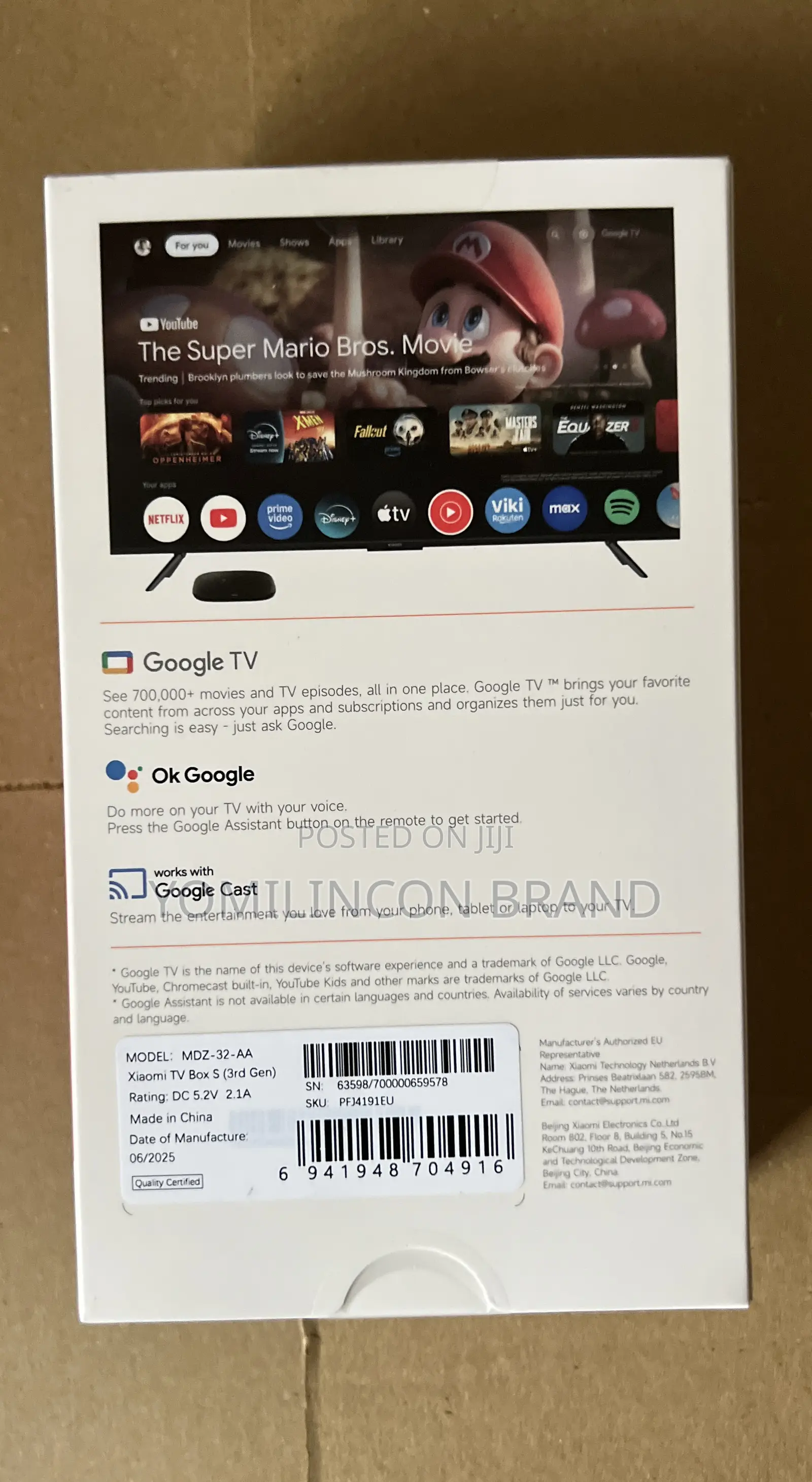 Xiaomi Tv Box S 3rd Gen - Uhd, Google Tv, 32gb Memory