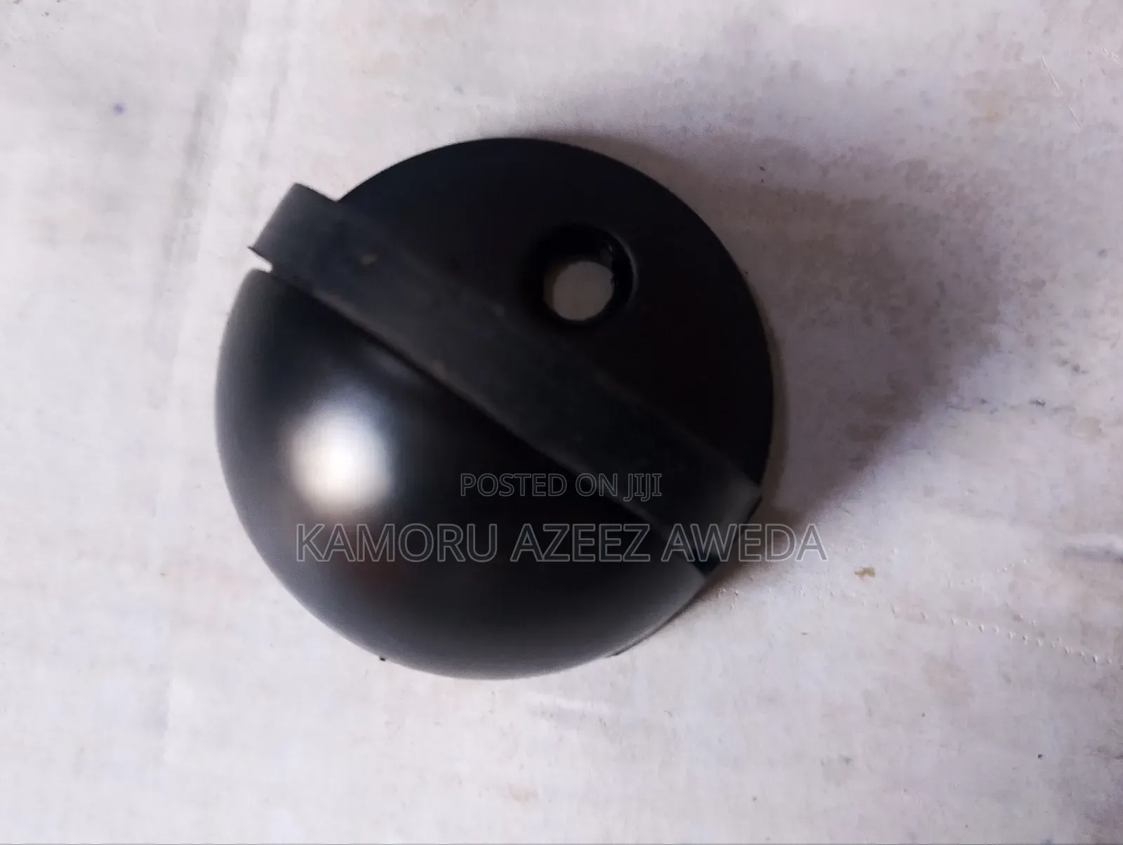 Door Stopper Half Moon Black