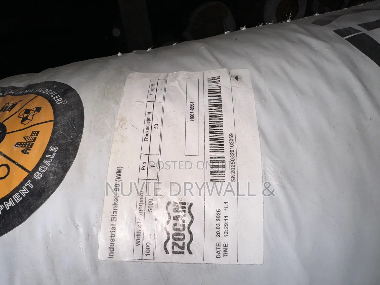 Izocam Insulation Rockwool With Wire Mesh 50mm
