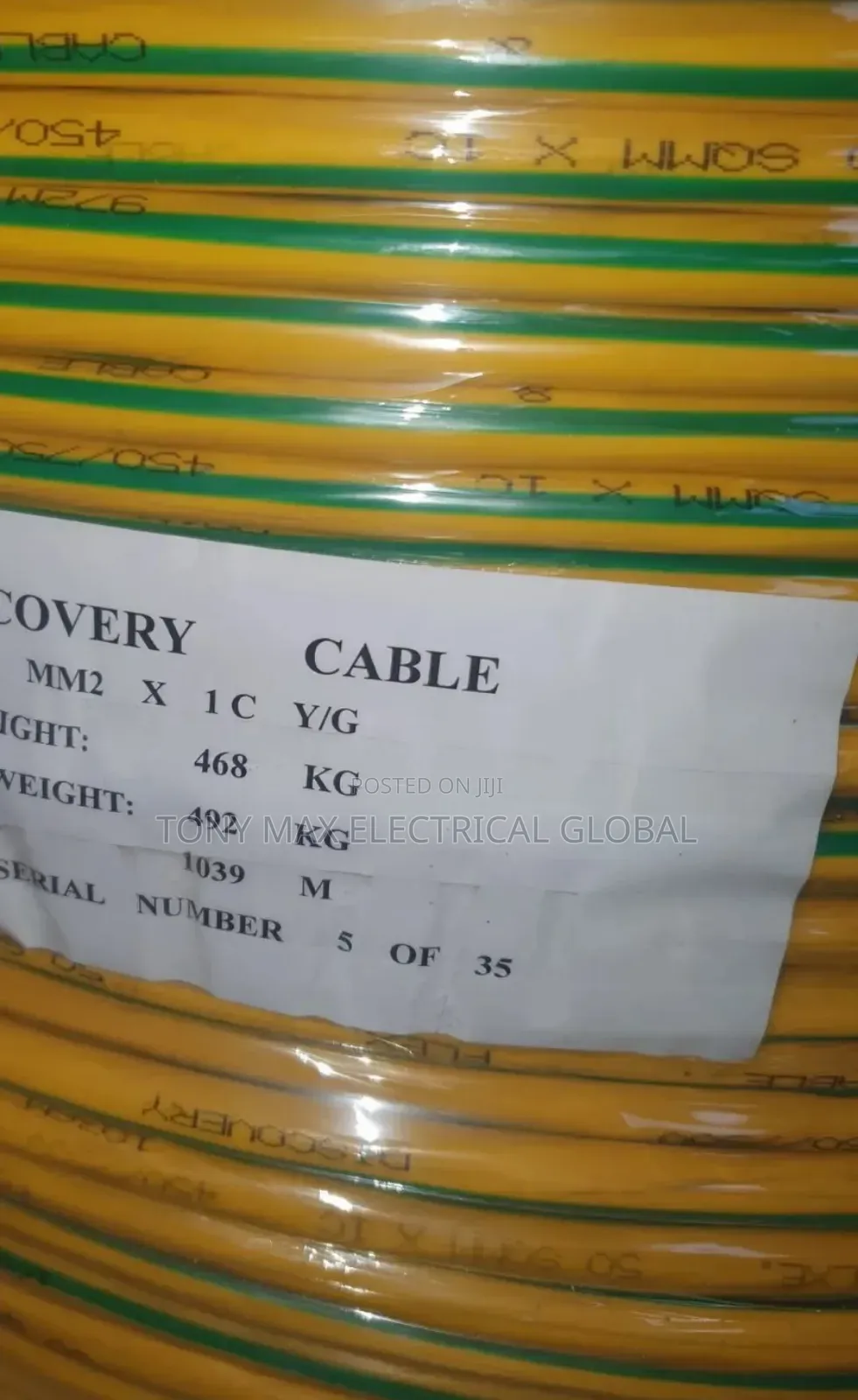 70mm Single Electric Flexible Cable Full Gauge