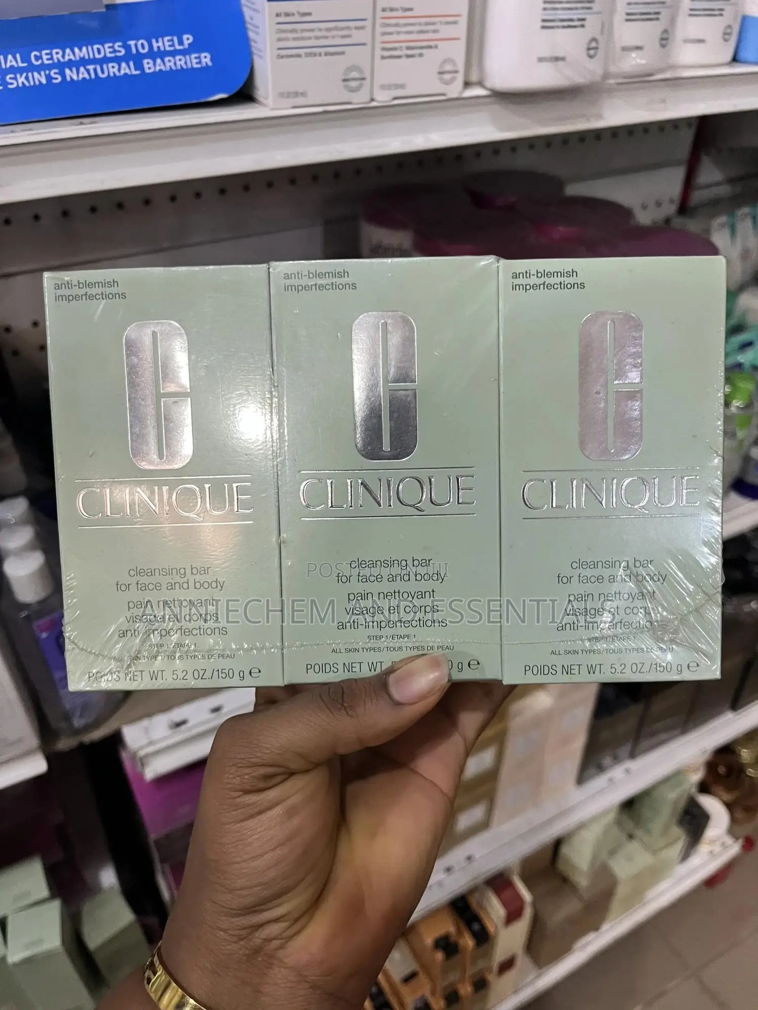 Clinique Anti-Blemish Solutions Cleansing Bar for Face and Body.