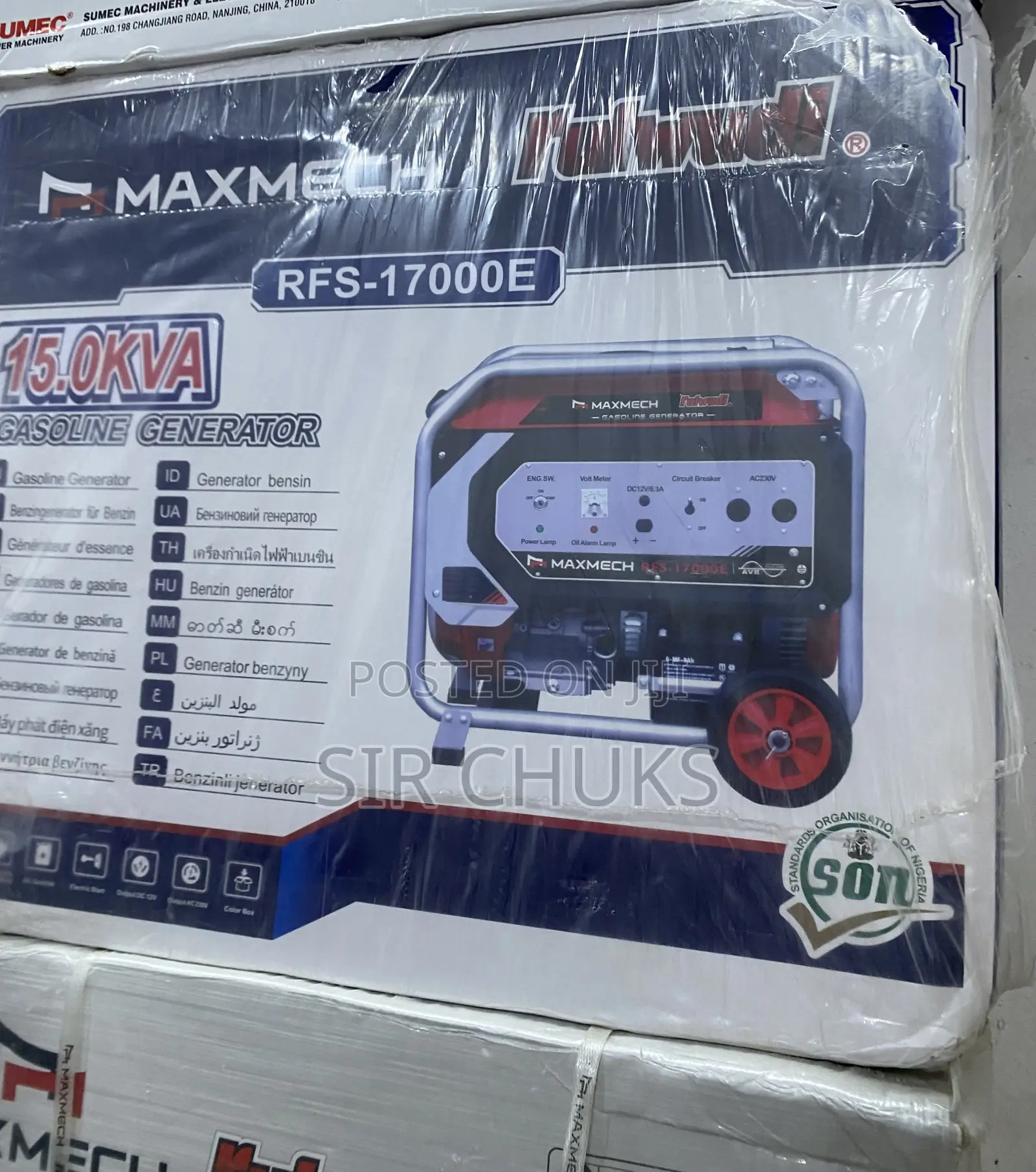 15kva Maxmech 100% Copper Generator