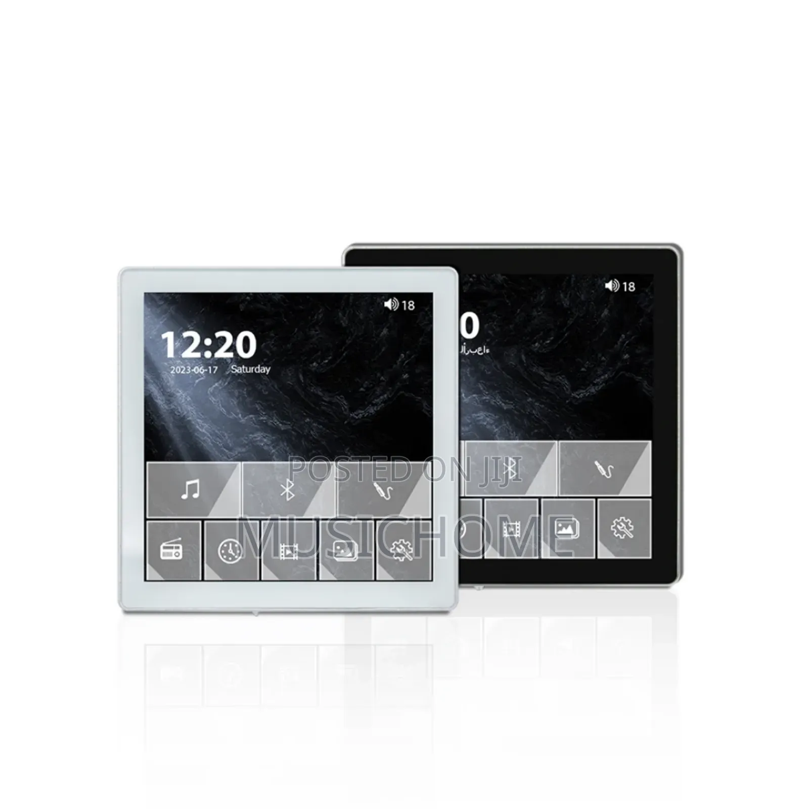 Inwall 4 Inches Screentouch Bluetooth Amplifier For Ceiling Speakers