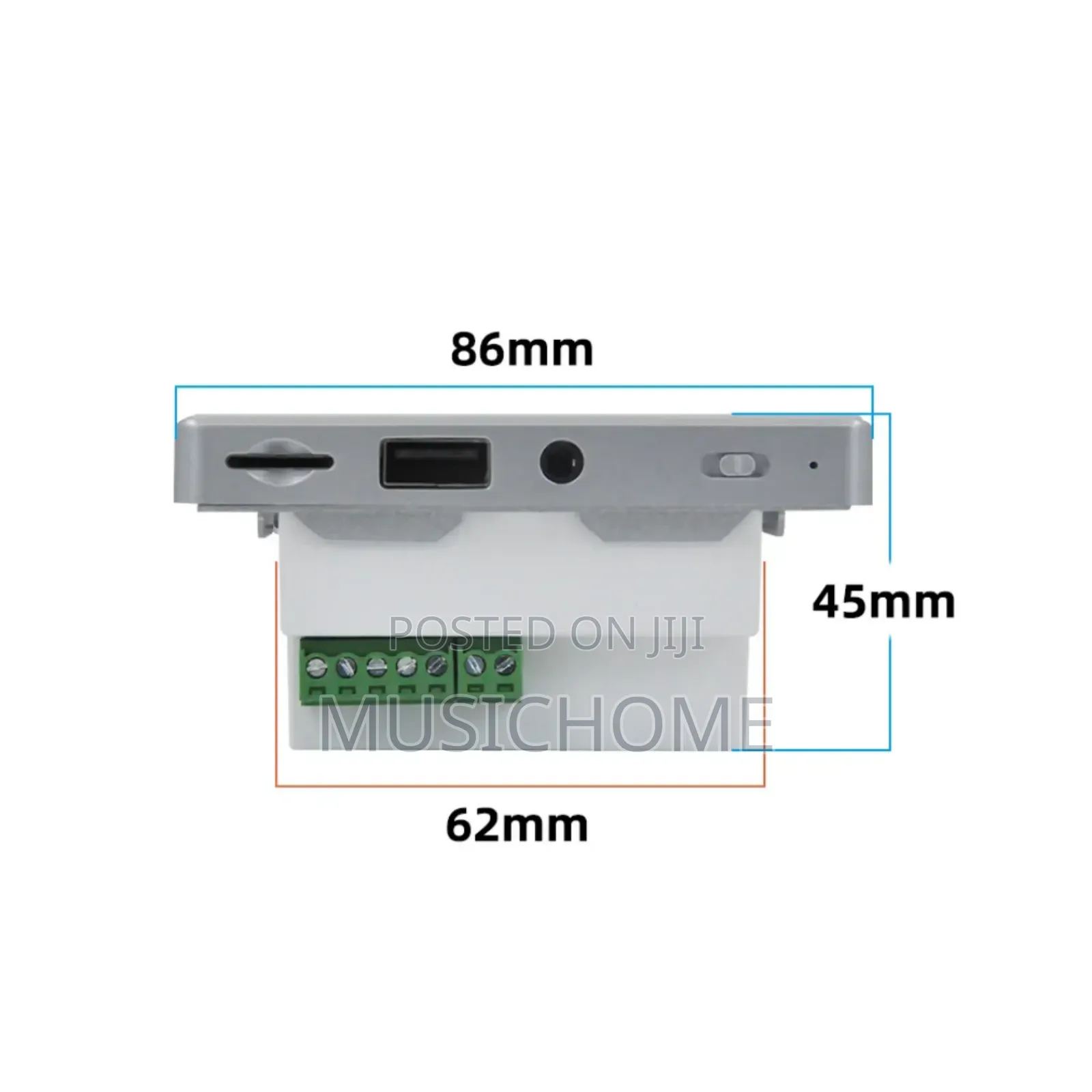 Inwall Touch Key Bluetooth Amplifier For Ceiling Speakers With Remote