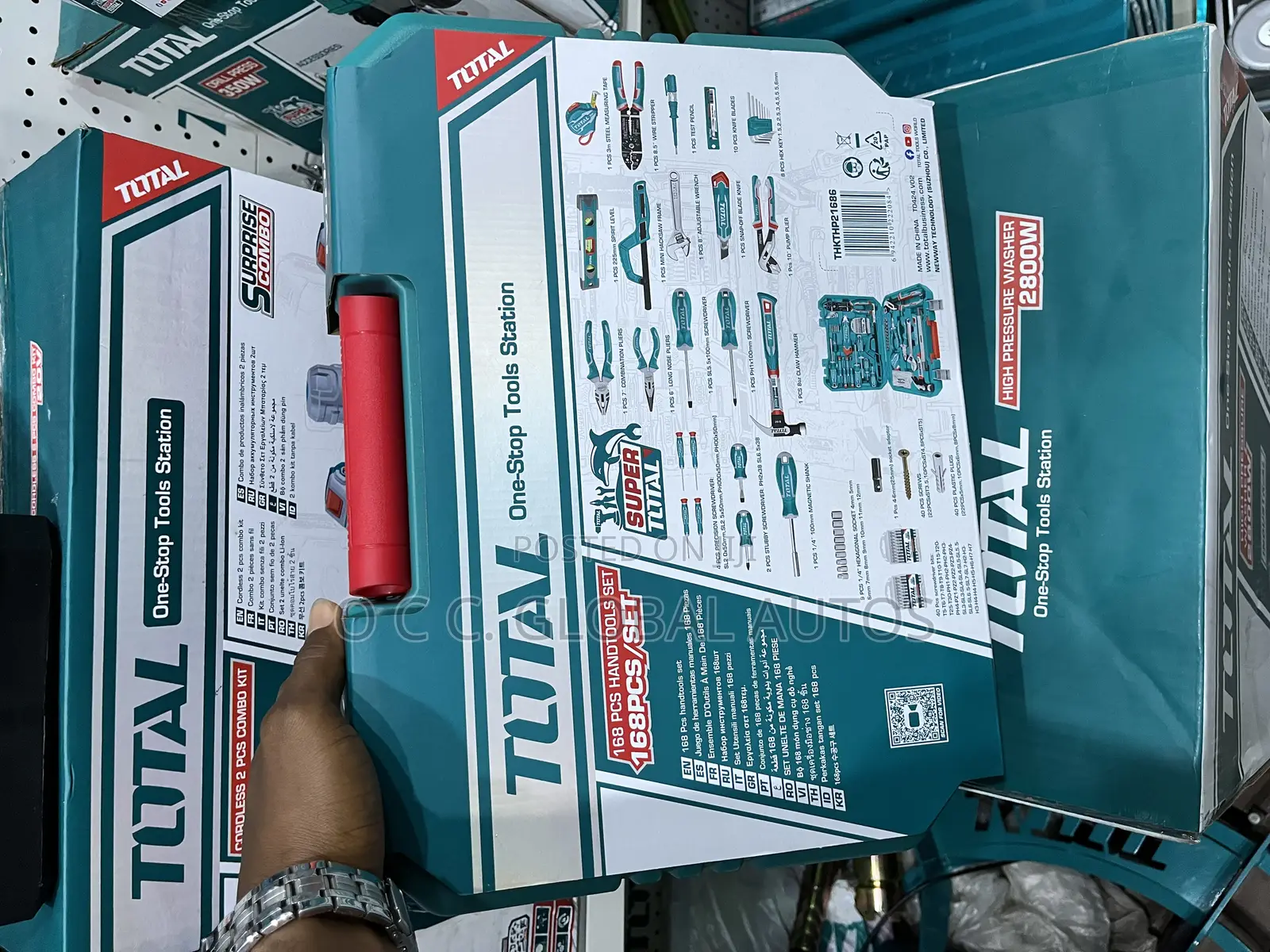 Complete Total Tools Box 🗃 Onestop Tools Seation 168pcs Set Of Tools 🛠