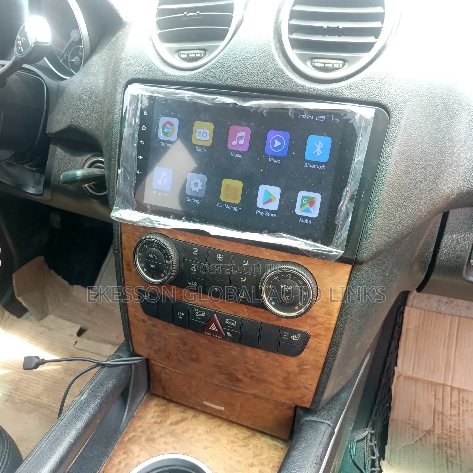 Android Screen Stereo for Mercedes Benz Ml 350 2008-2010 With Camera