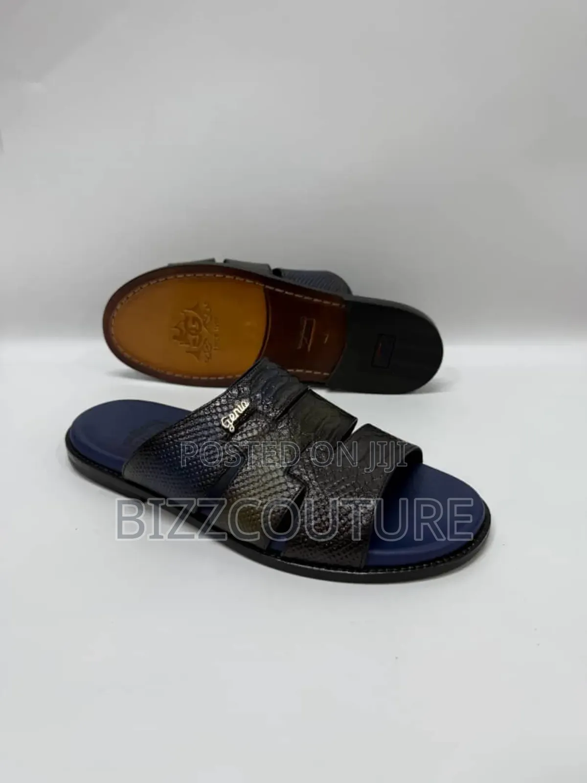 Original Genio Leather Slippers Available in Store