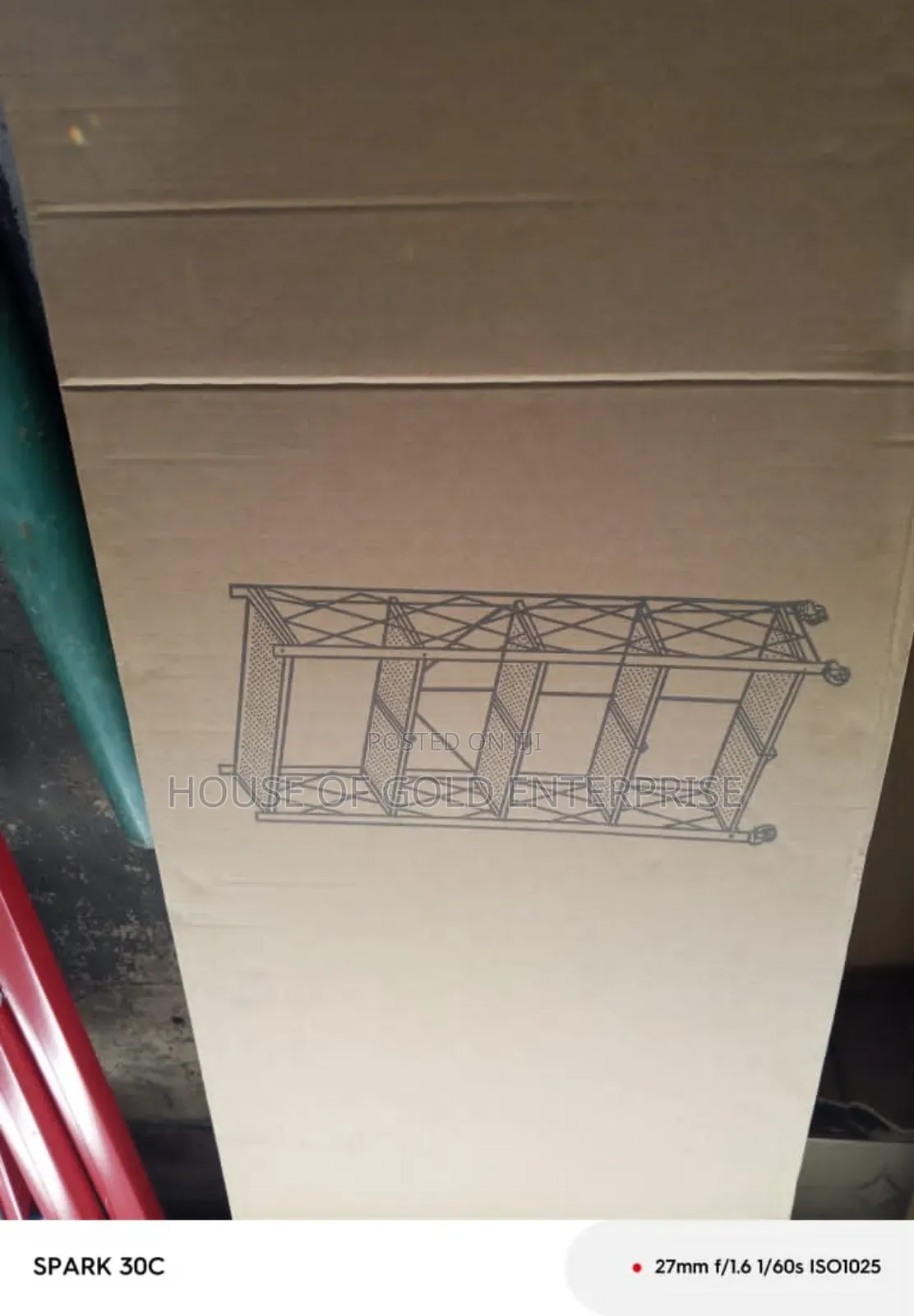 5-tier Foldable Metal Storage Shelving Unit With Wheels