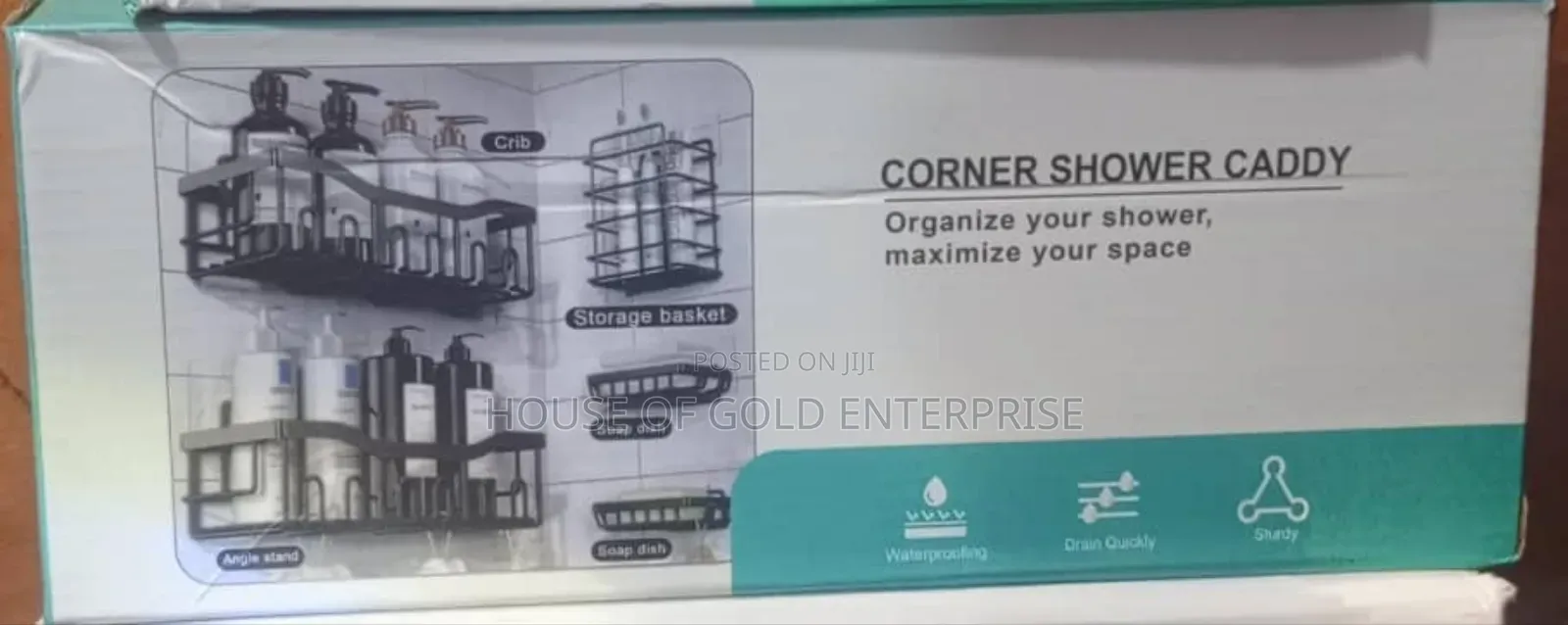 Box of Corner Shower Caddy