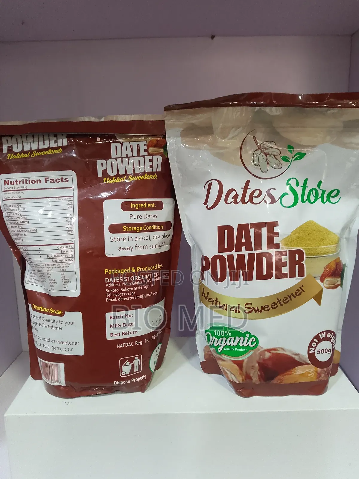 Organic Date Powder – Natural Healthy Sweetener (500g)
