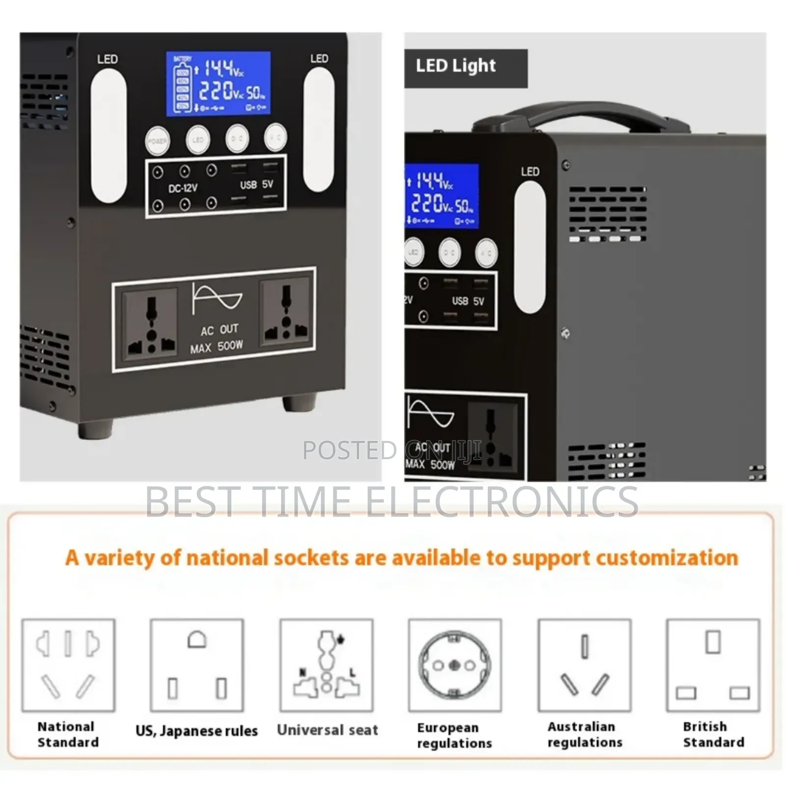 Eagle 500watts Solar Generator With 300watts Solar Panel