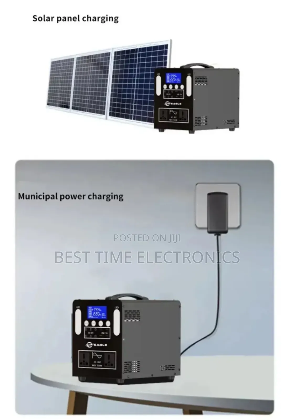 Eagle 500watts Solar Generator With 300watts Solar Panel