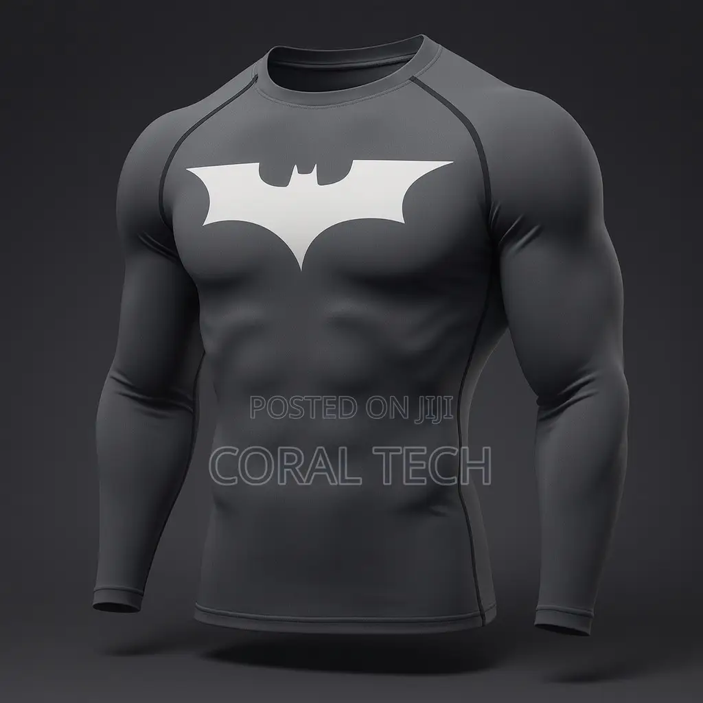 Batman Logo Compression Shirt – Short Sleeve, Long Sleeve Sleeveless