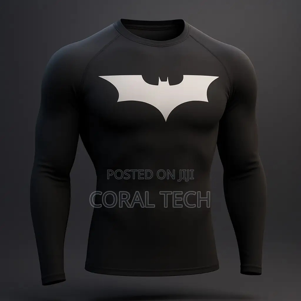 Batman Logo Compression Shirt – Short Sleeve, Long Sleeve Sleeveless